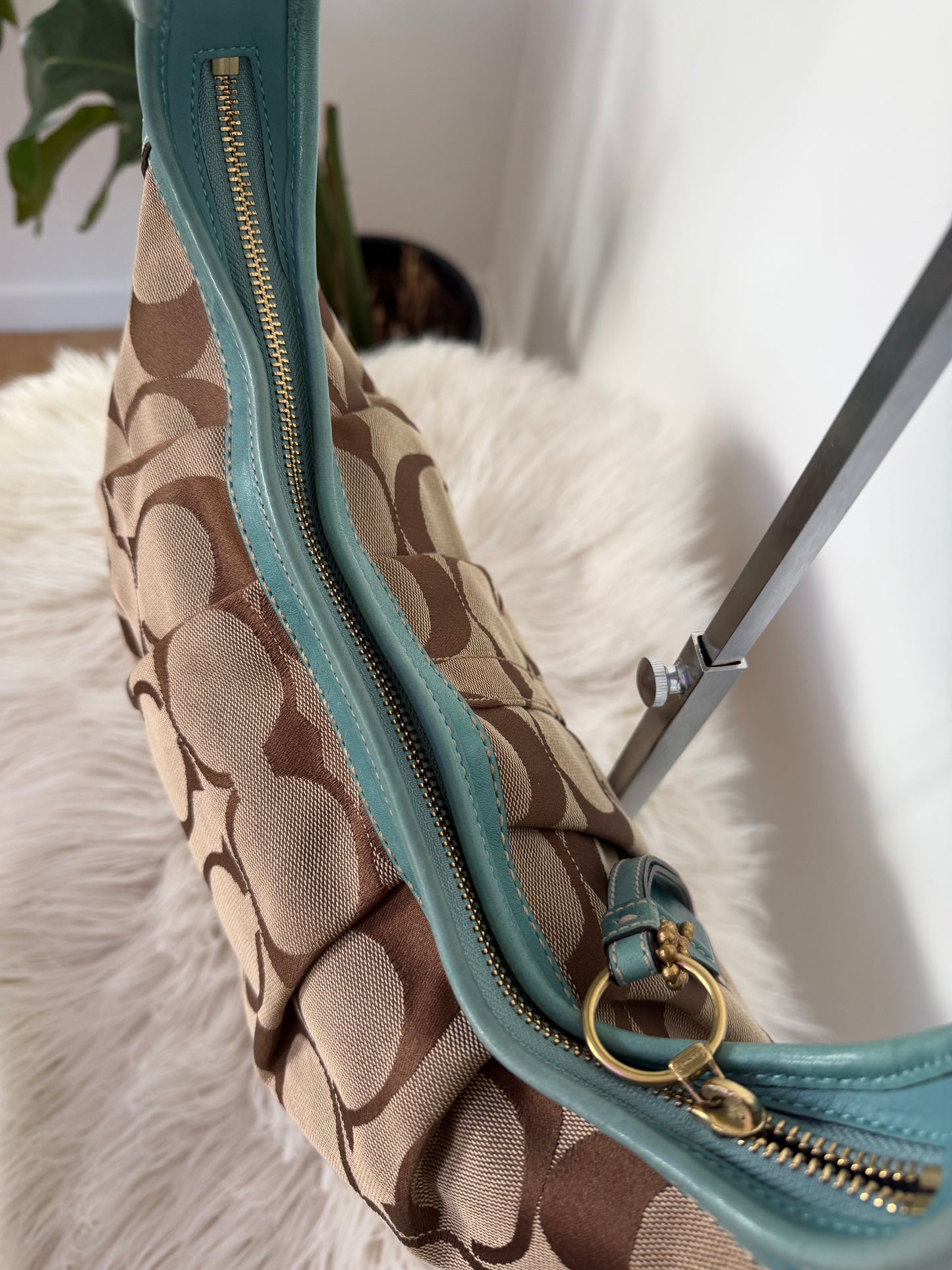 Coach Teal Ergo Shoulder Bag