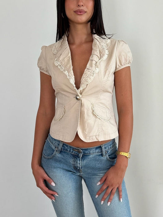 Cream Blouse