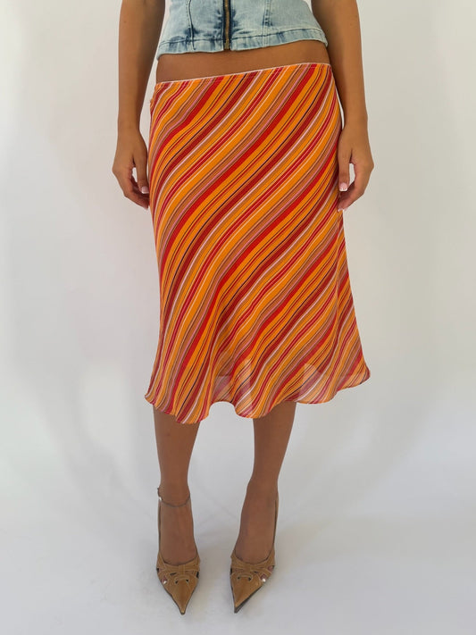 Orange Stripe Midi