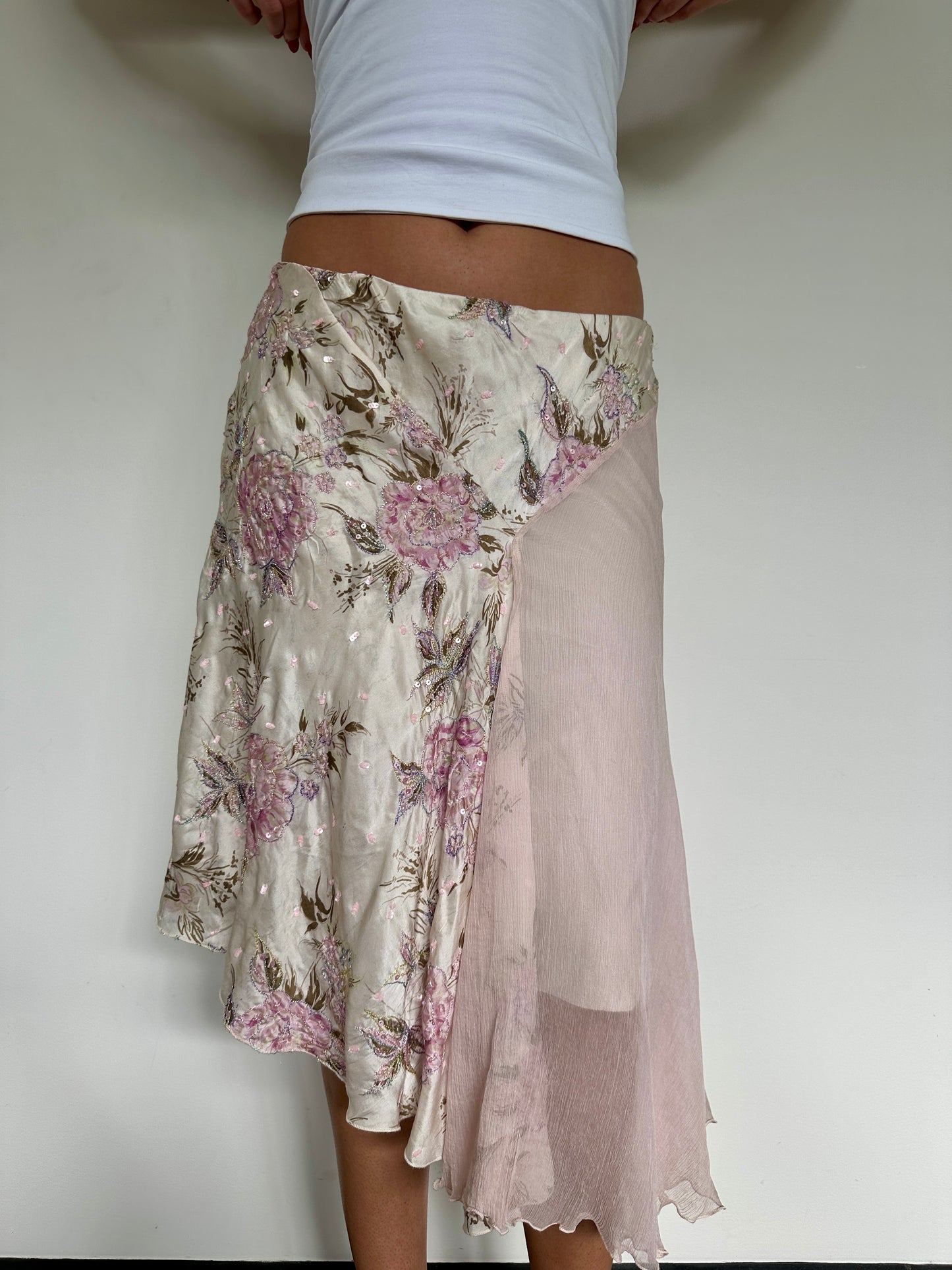 Italian Beaded Midi Skirt