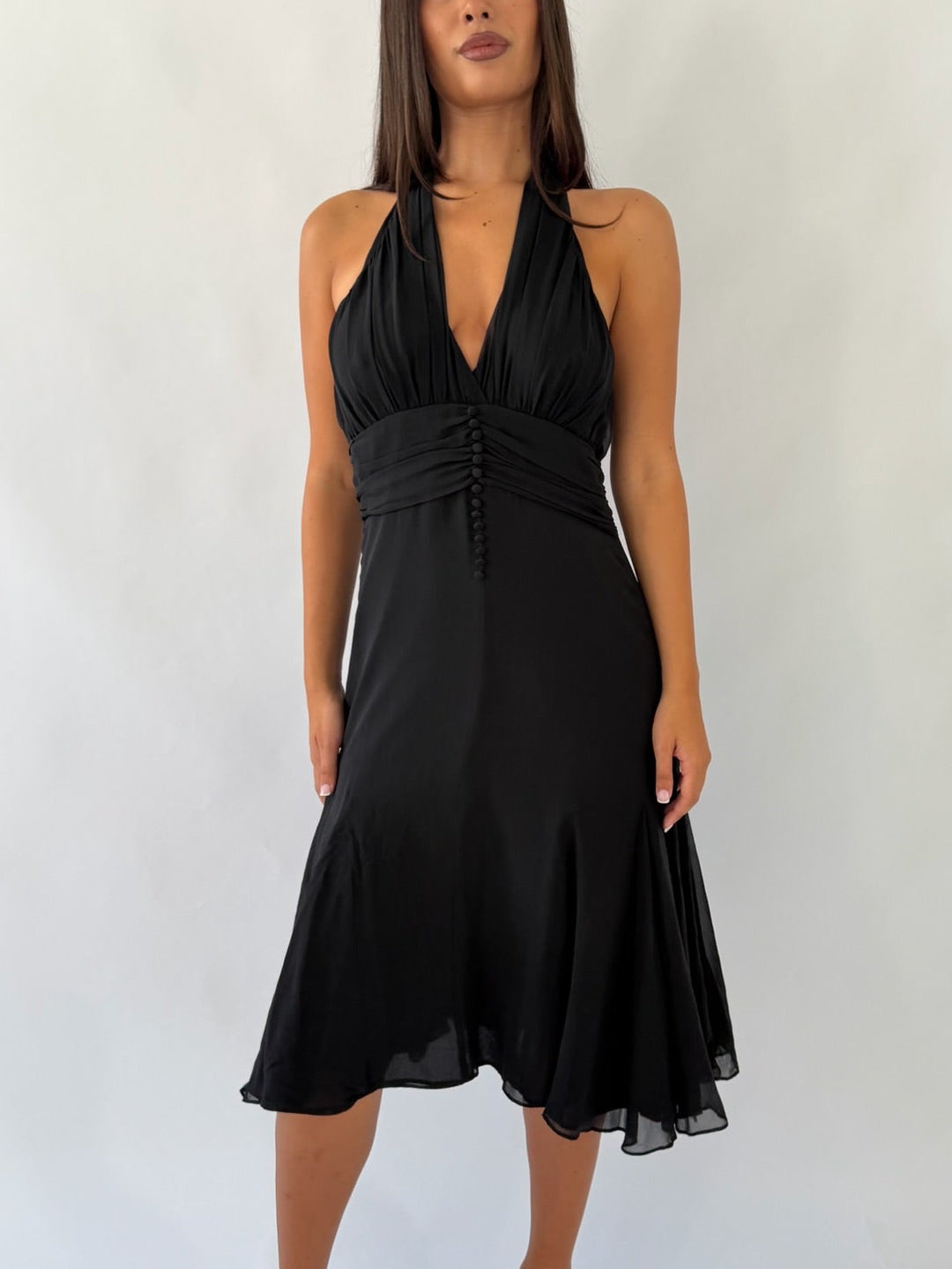 Silk Ted Baker Black Midi