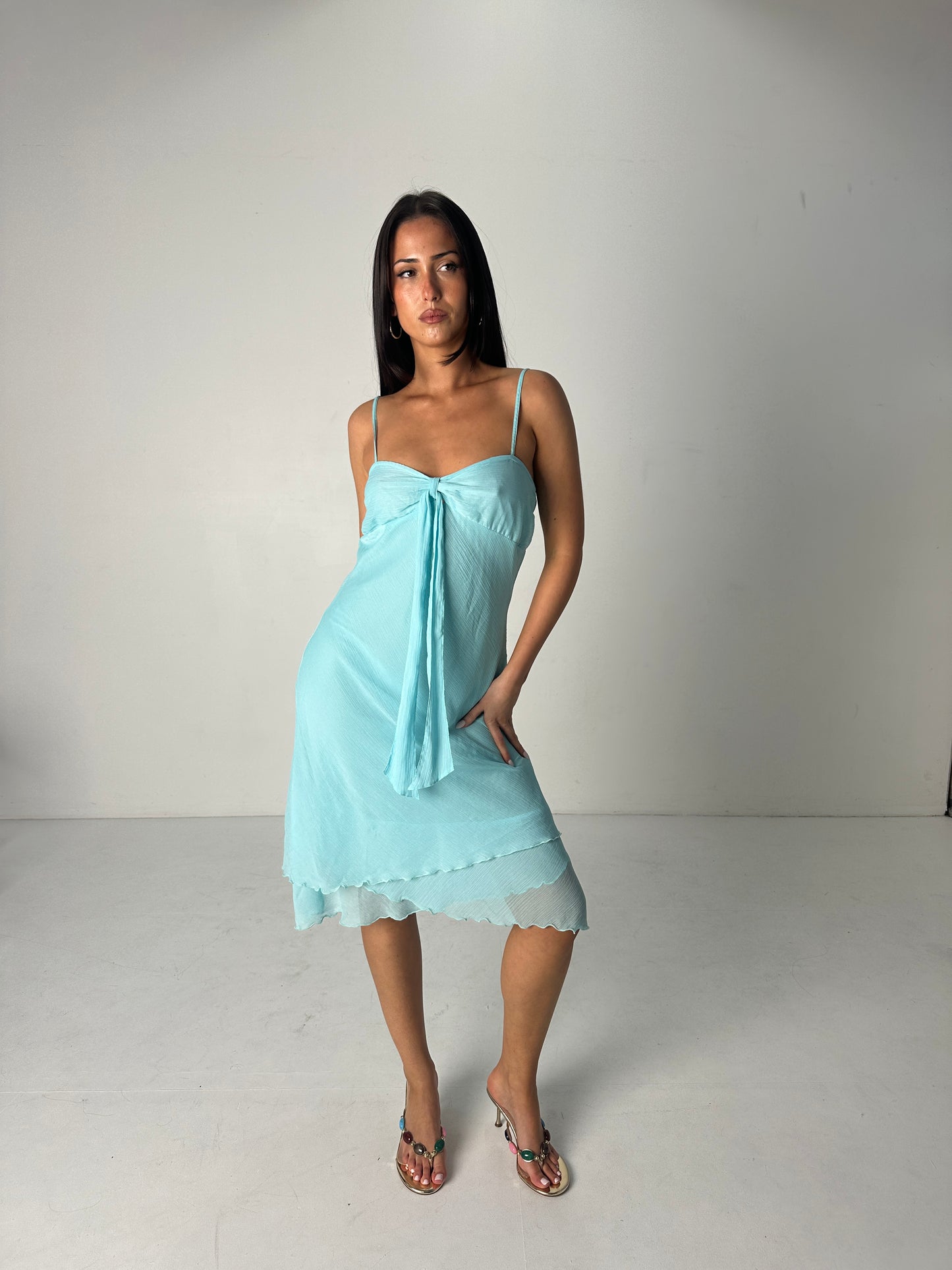 Aqua Midi Dress