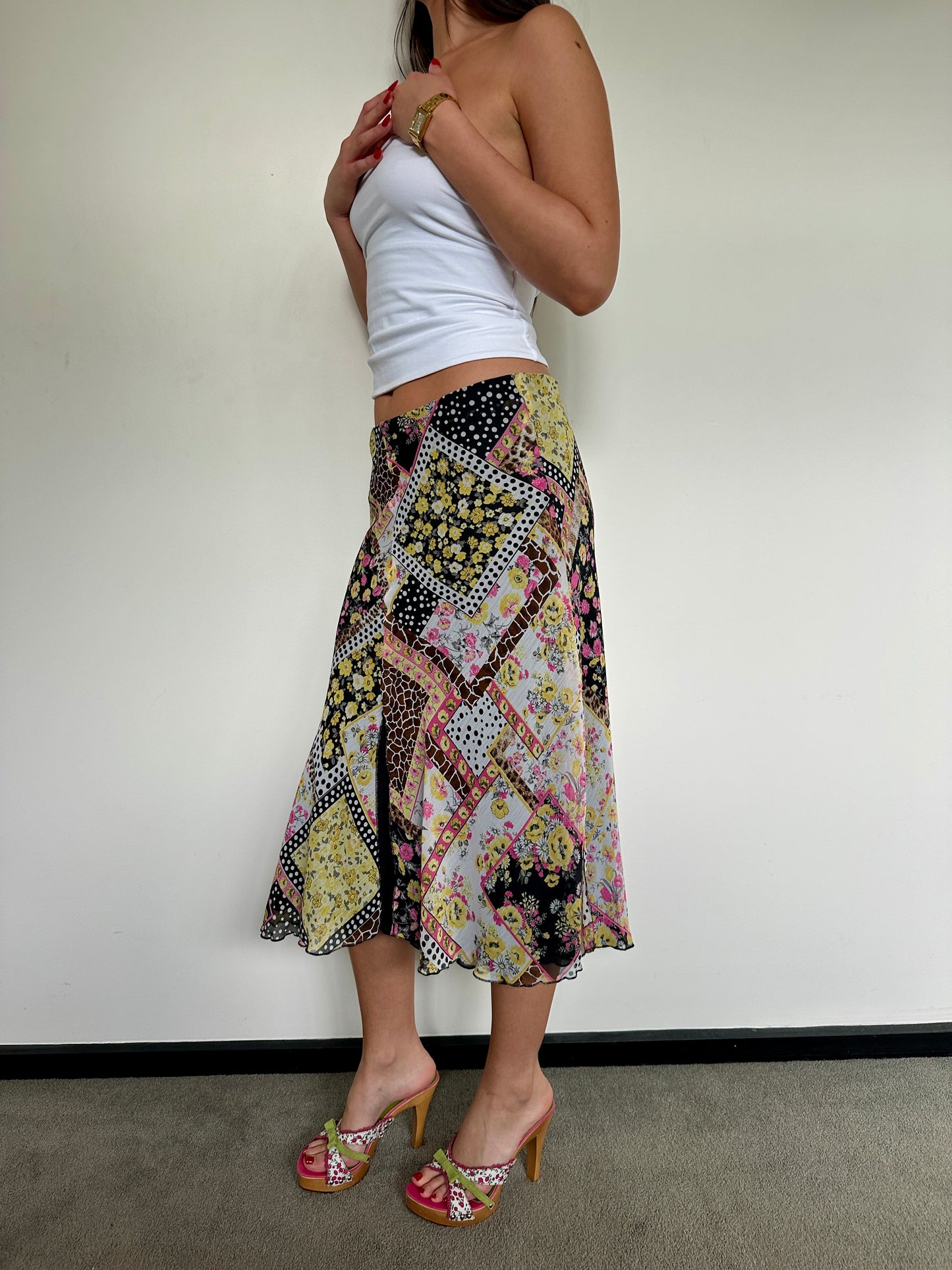 Floral Midi Skirt