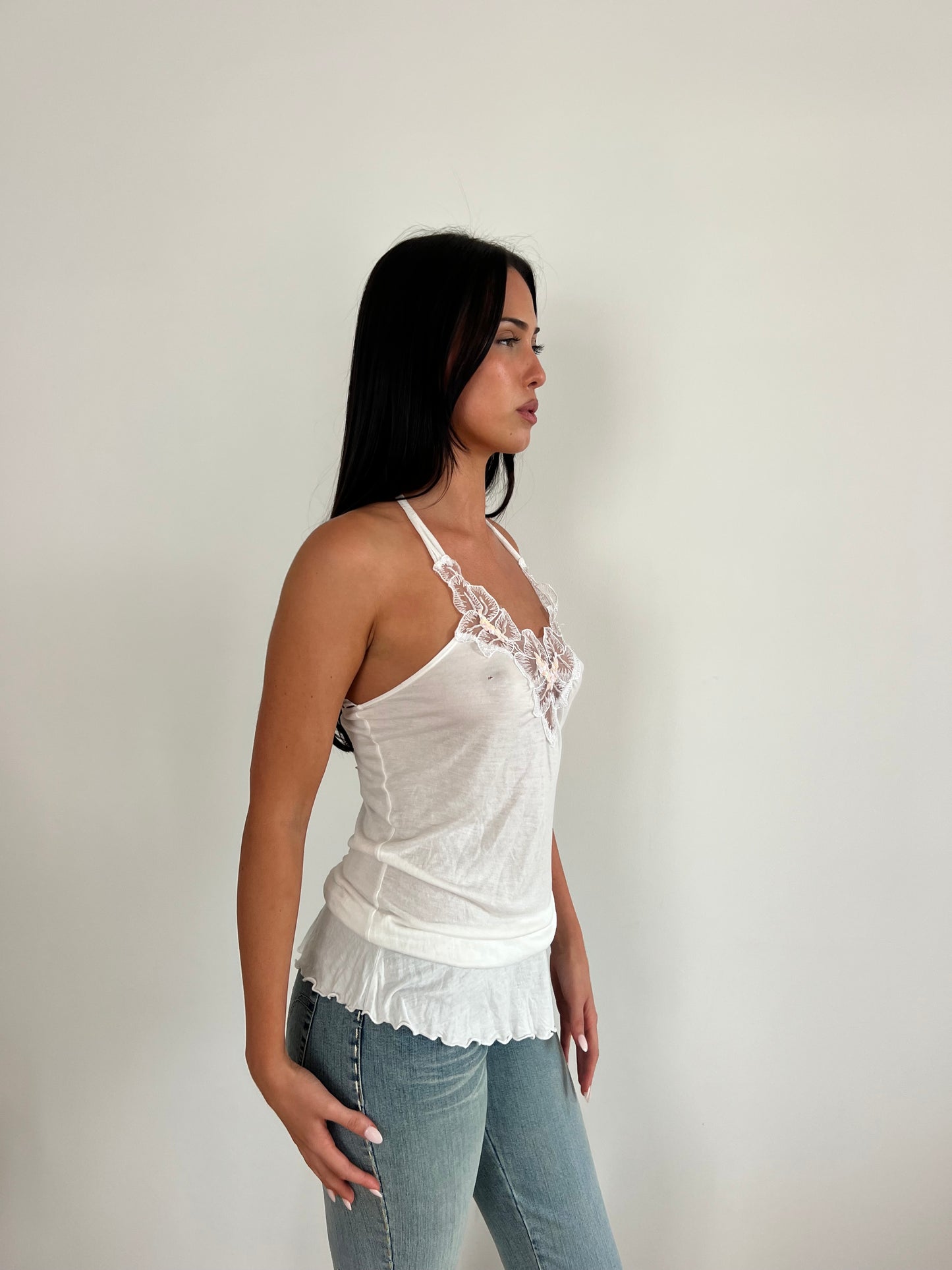 Fairy Beaded Asym Halter