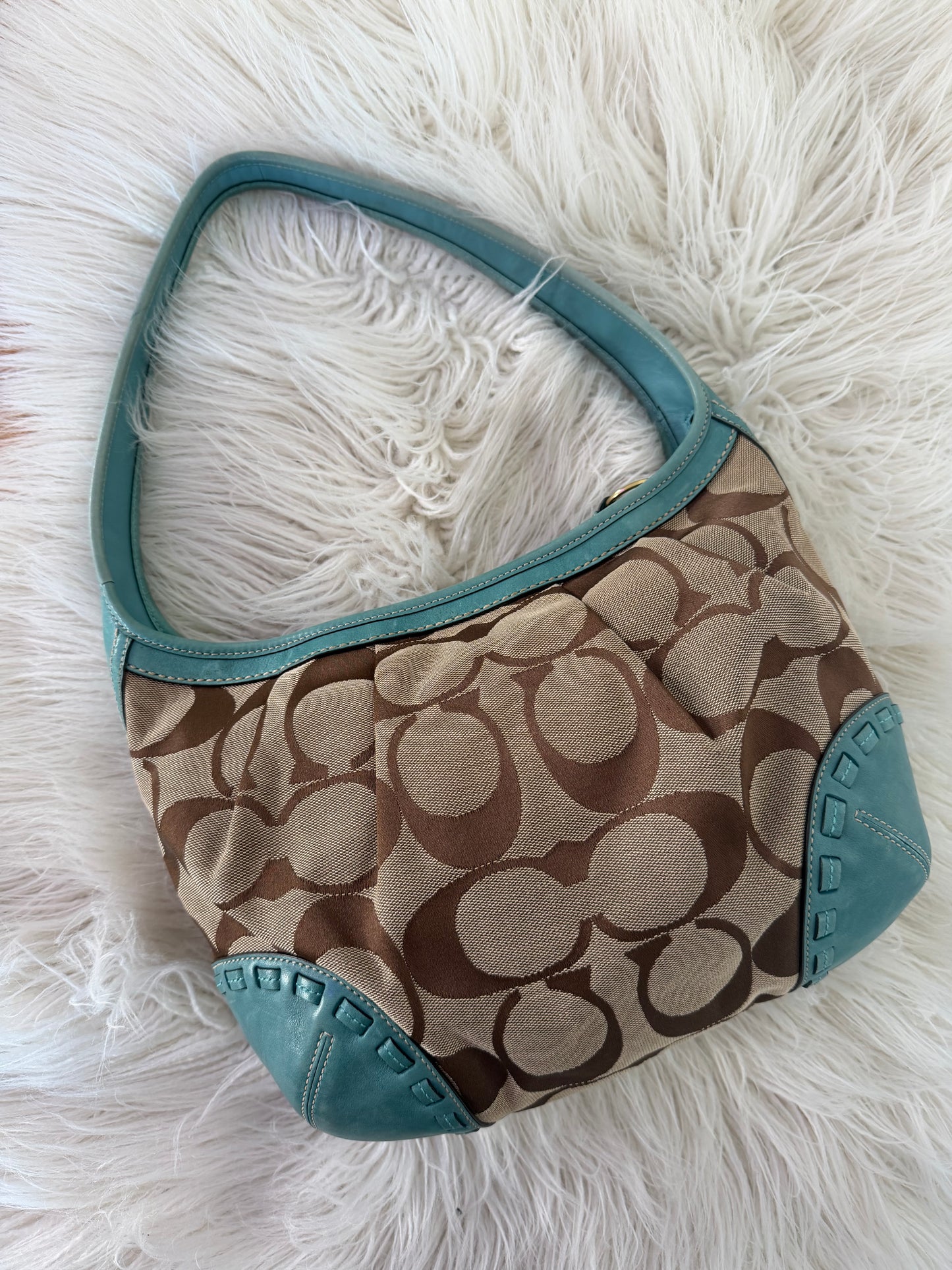 Coach Teal Ergo Shoulder Bag