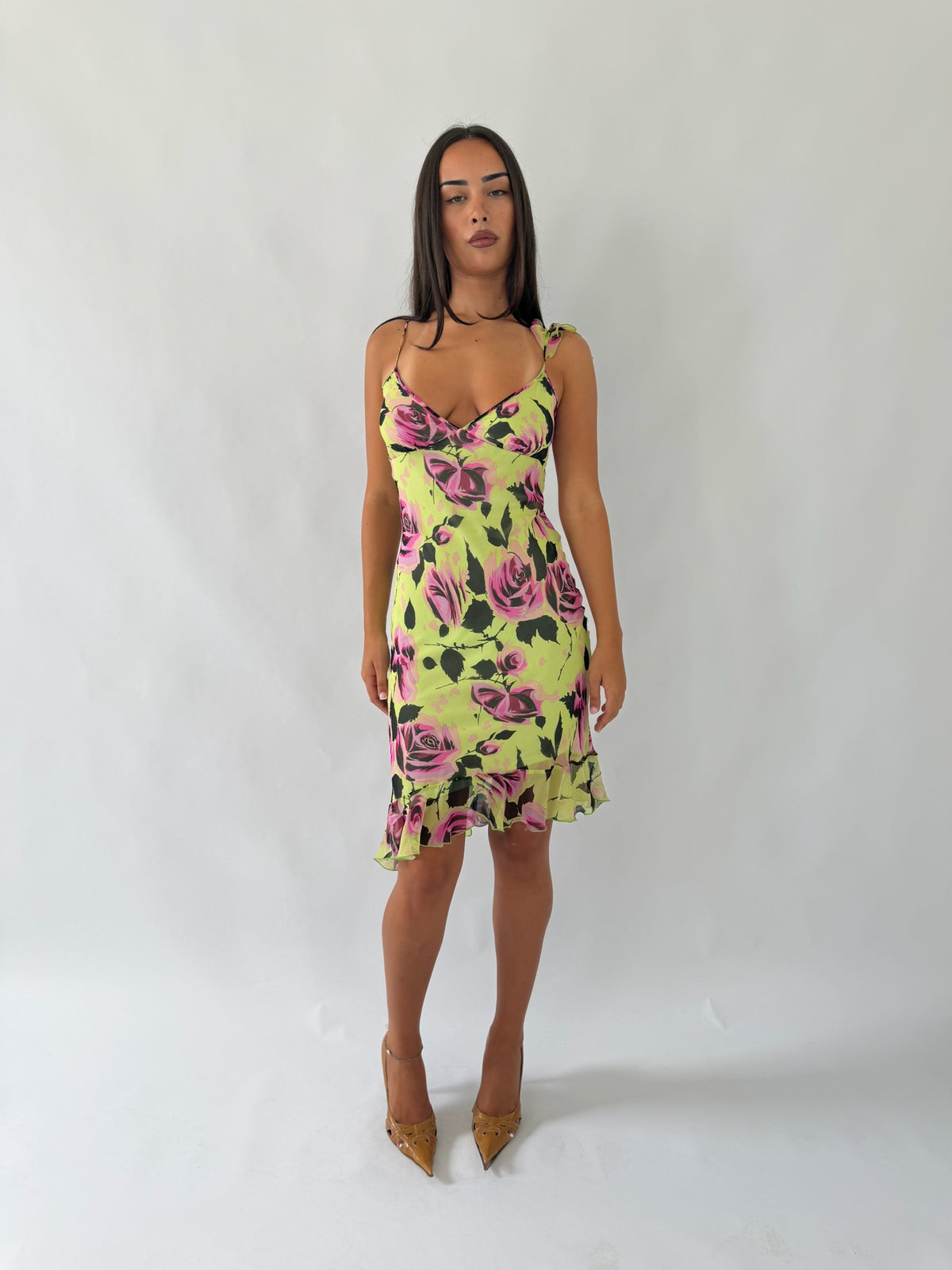 Silk Betsey Johnson Floral Midi