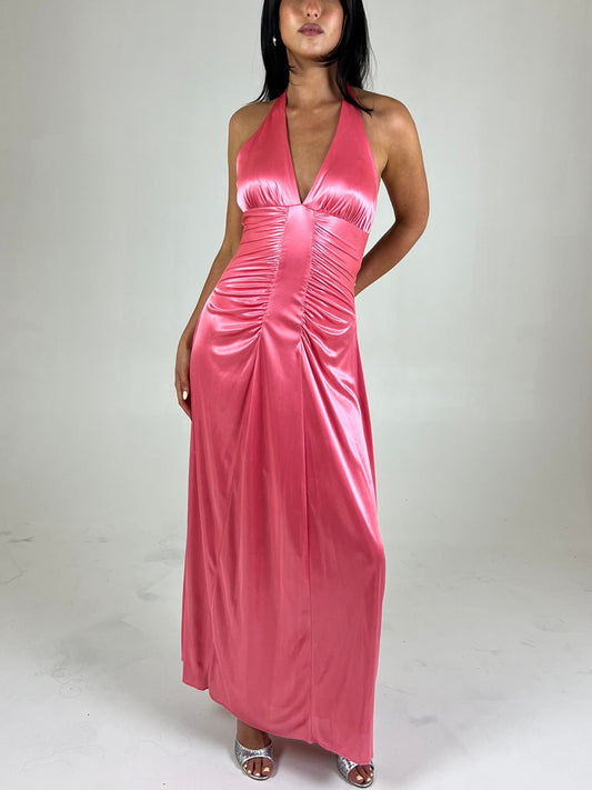 Coral Backless Maxi