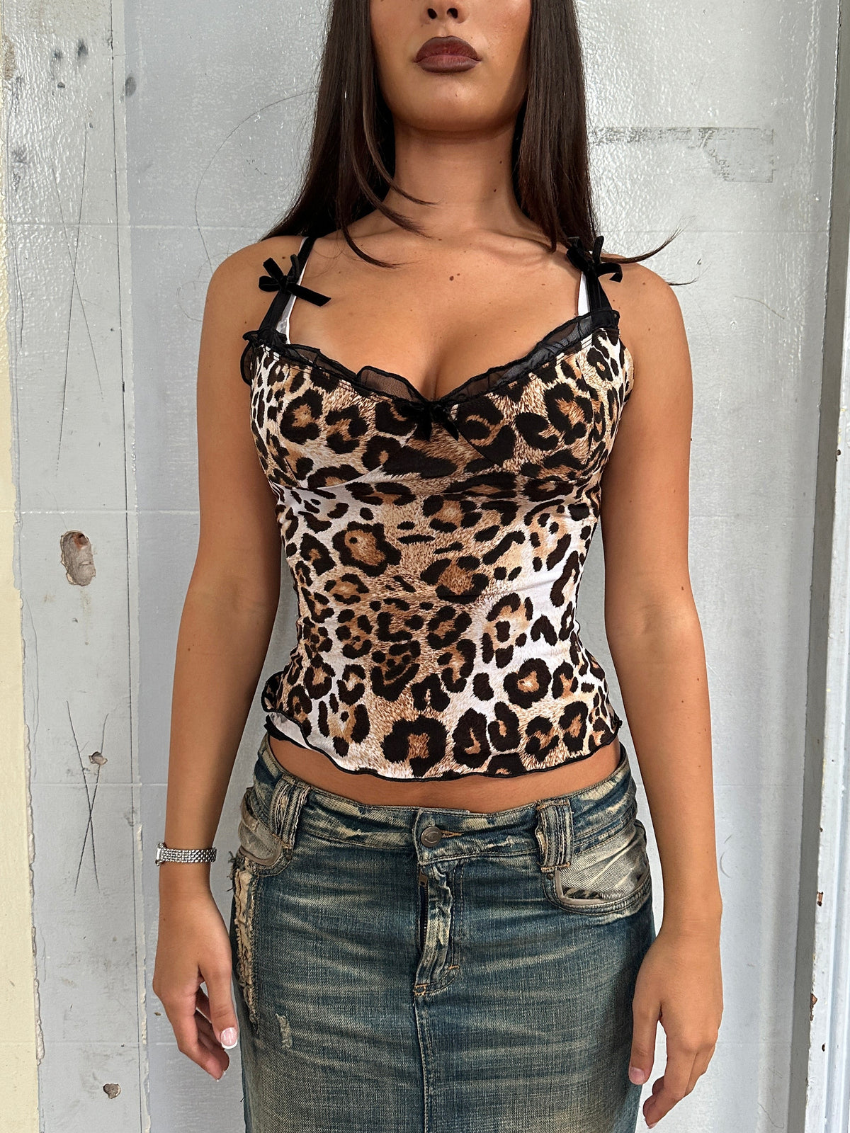 Cheetah Corset Cami