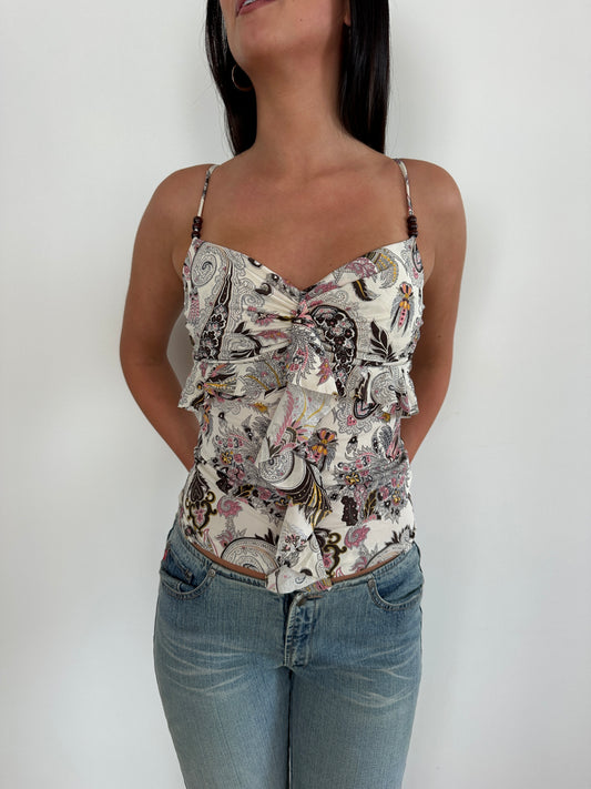 Paisley Frill Cami