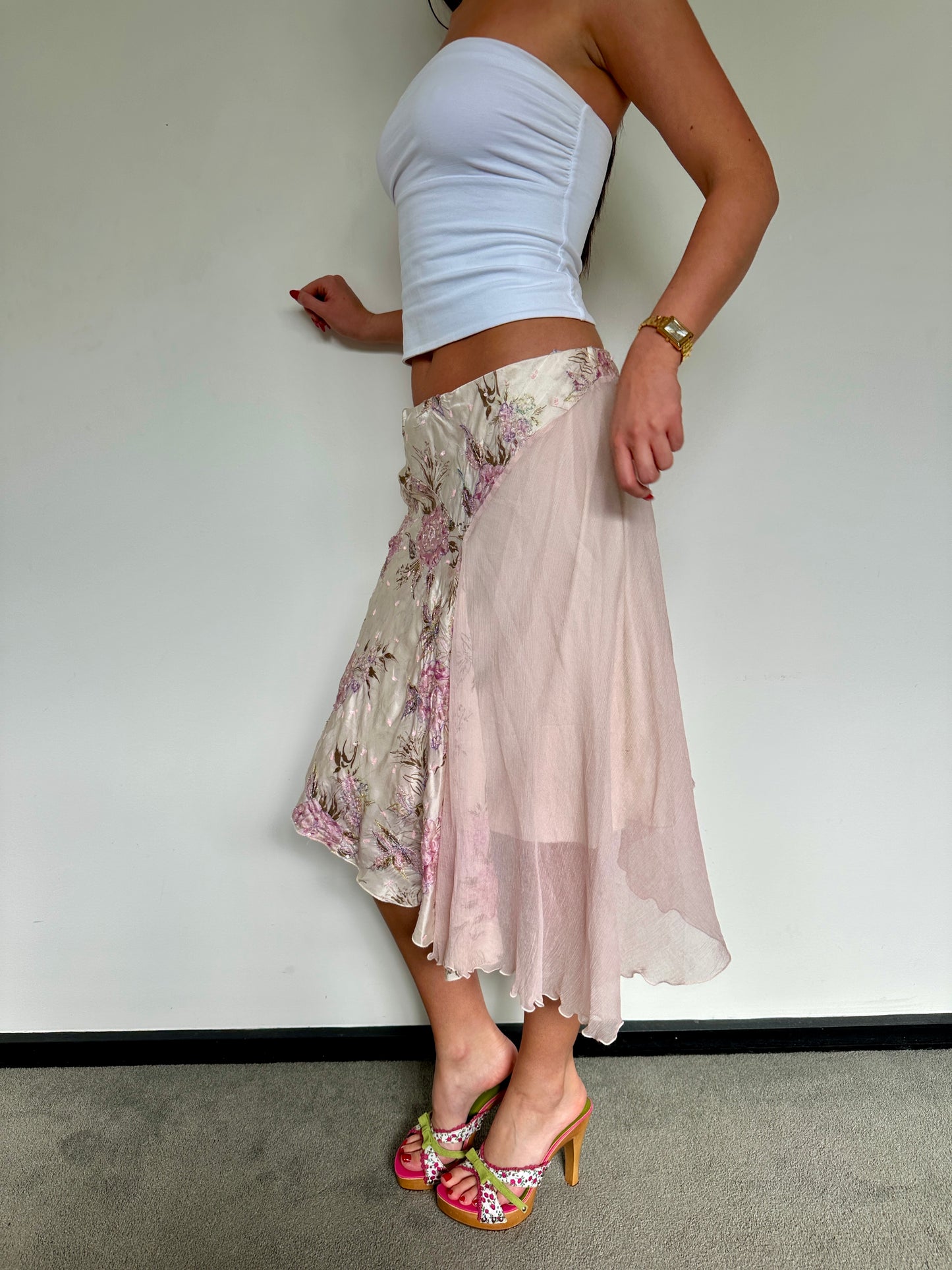Italian Beaded Midi Skirt