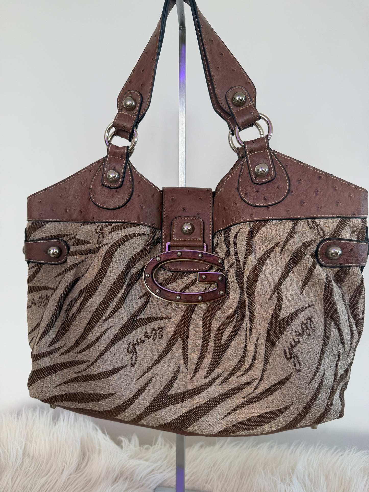 Guess Zebra Tote Bag