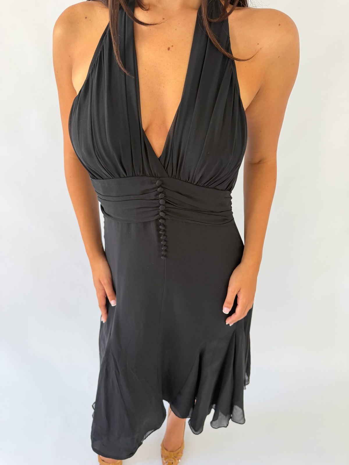 Silk Ted Baker Black Midi