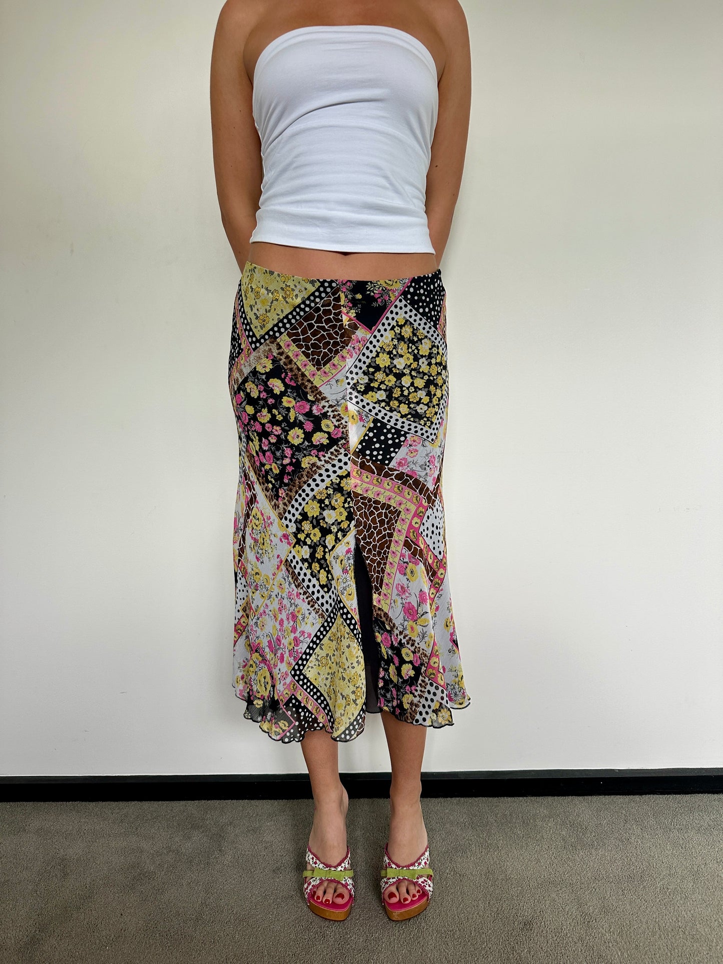 Floral Midi Skirt