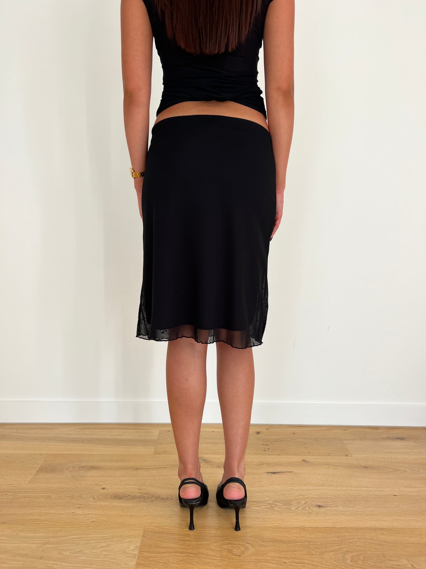 Mesh Midi Skirt