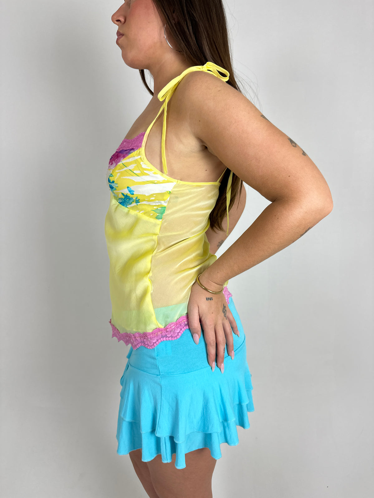 Yellow Sequin Cami