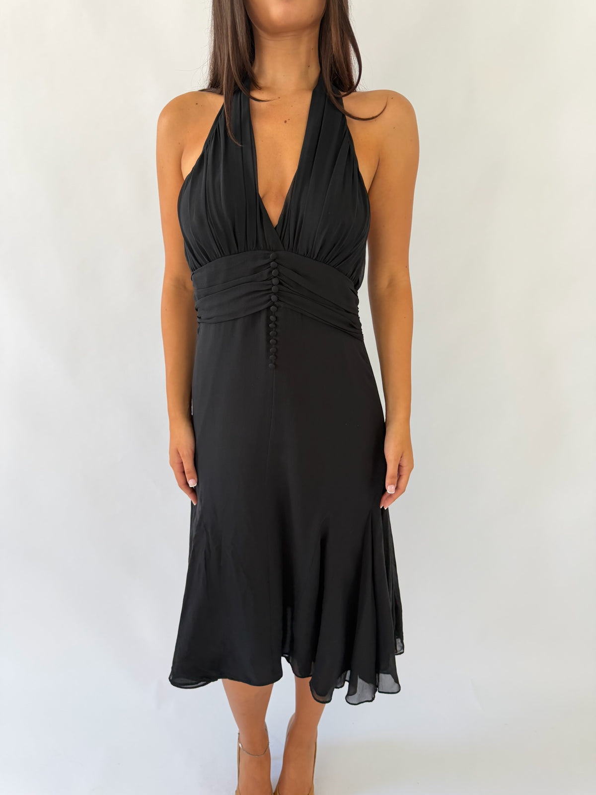 Silk Ted Baker Black Midi