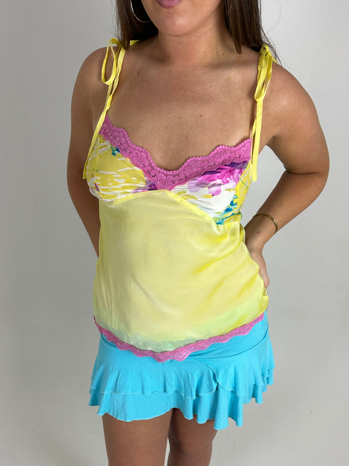 Yellow Sequin Cami