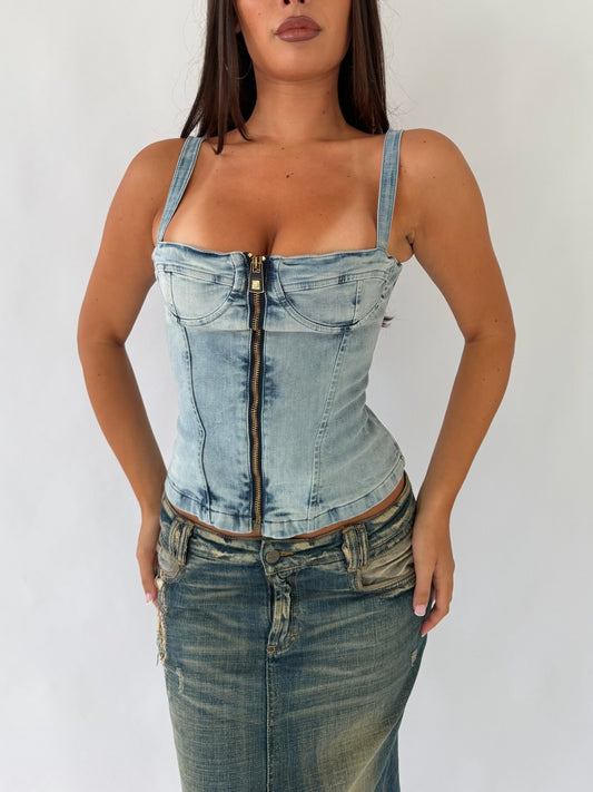 Italian Denim Corset