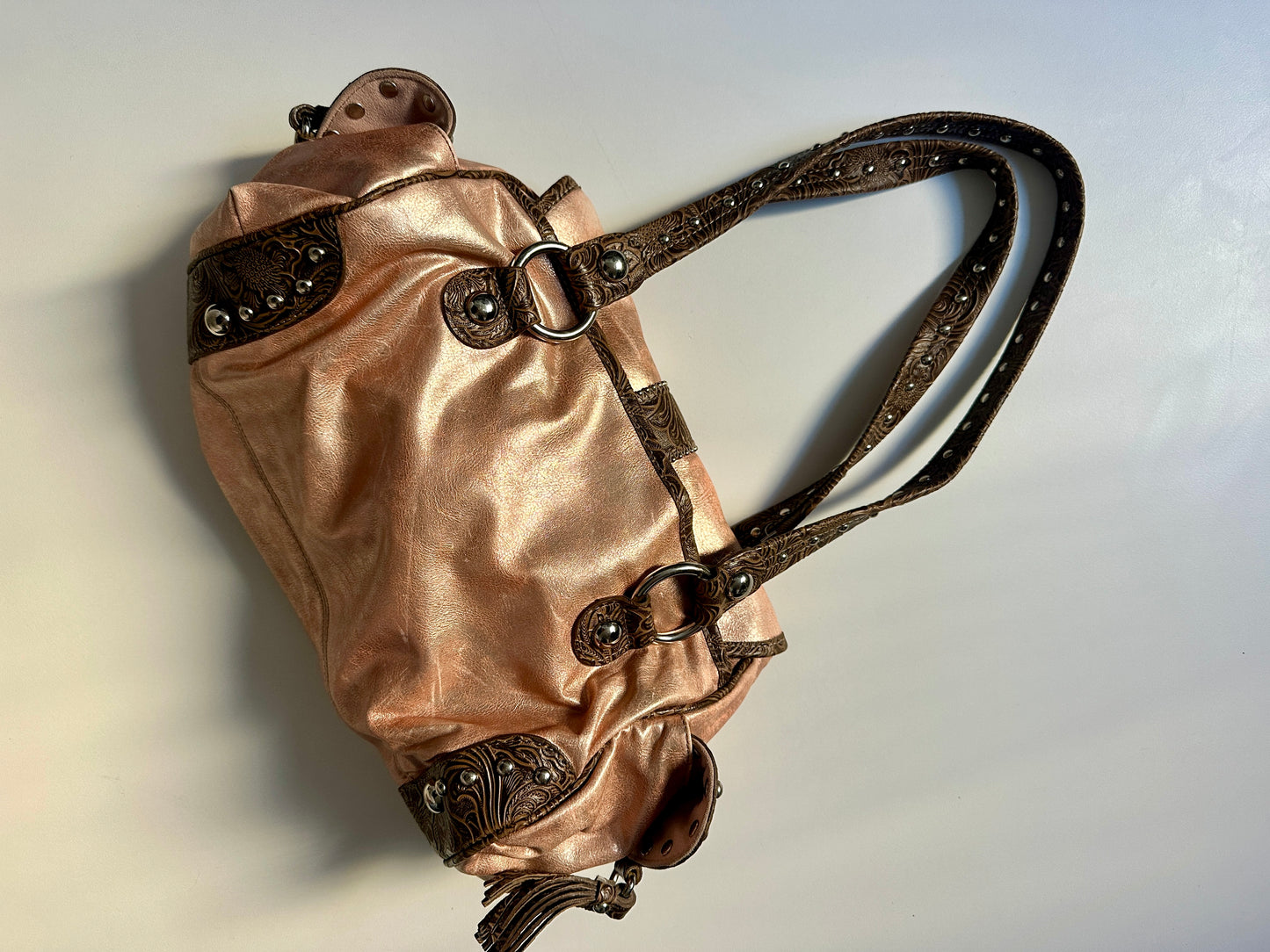 Metallic Buckle Bag
