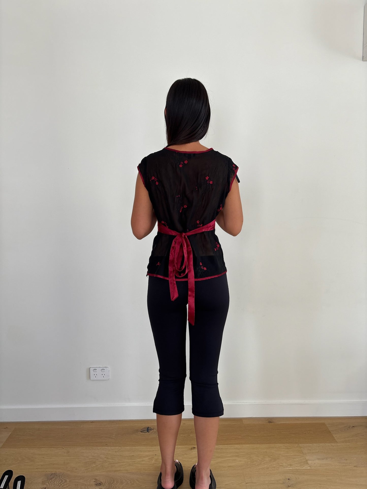 Tie Floral Blouse