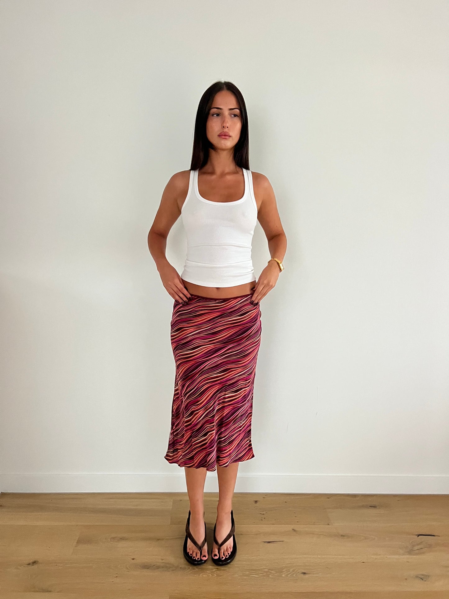 Reversible Midi Skirt