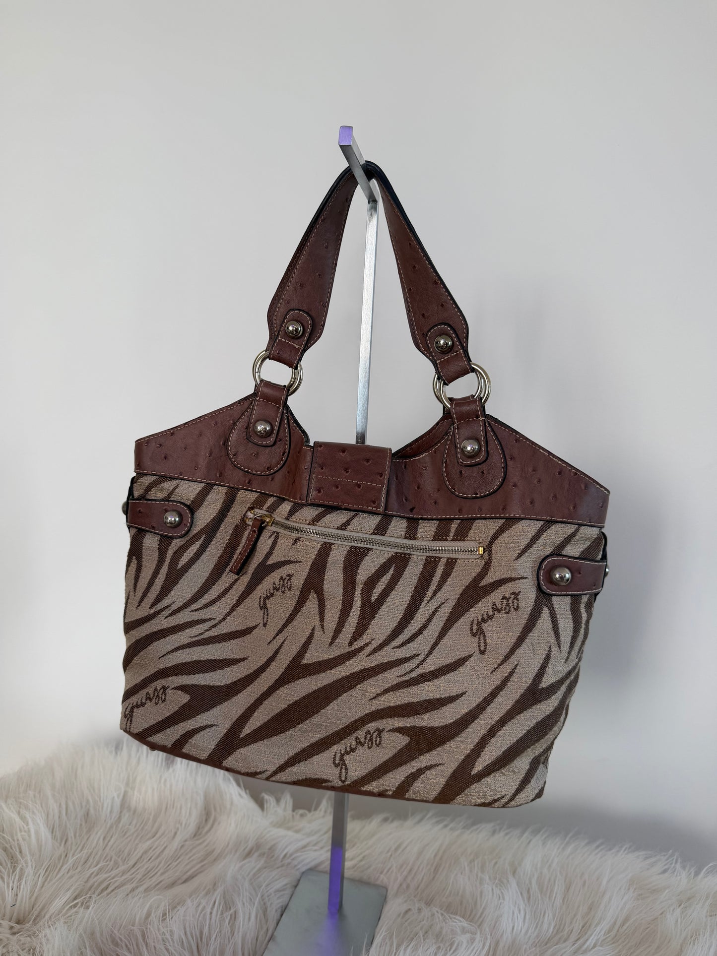 Guess Zebra Tote Bag