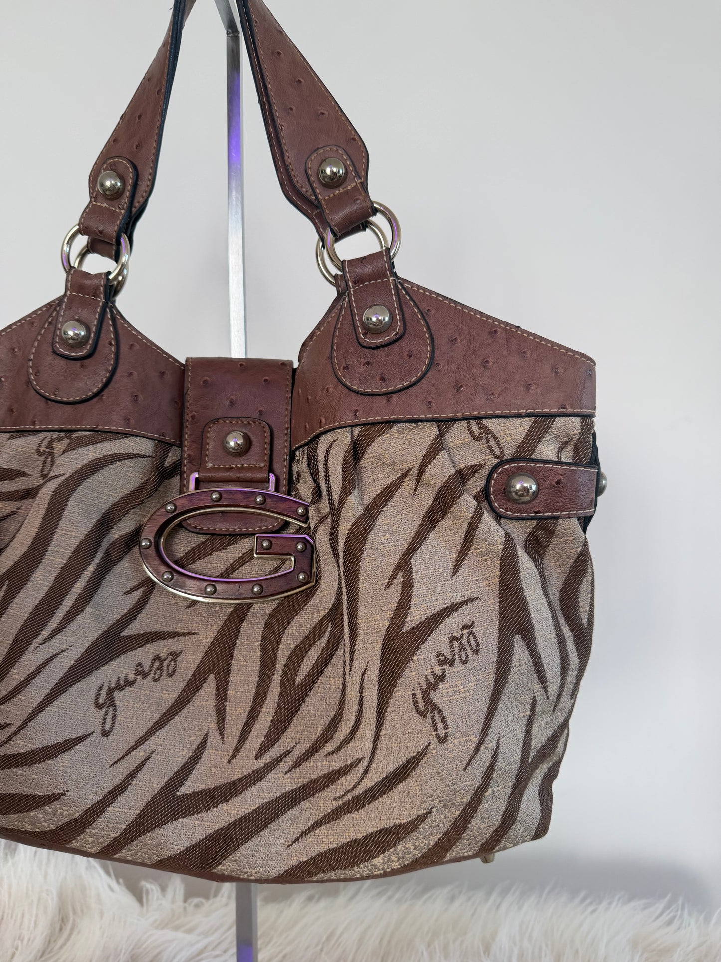 Guess Zebra Tote Bag