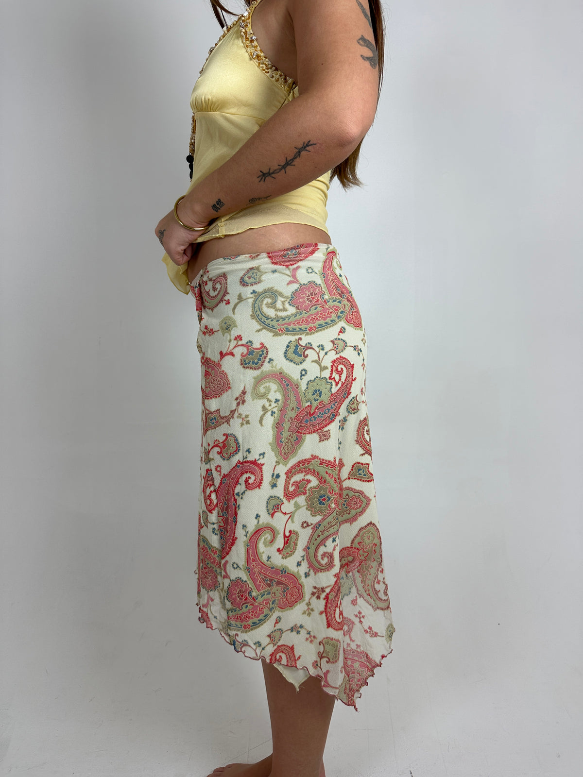 Paisley Midi Skirt
