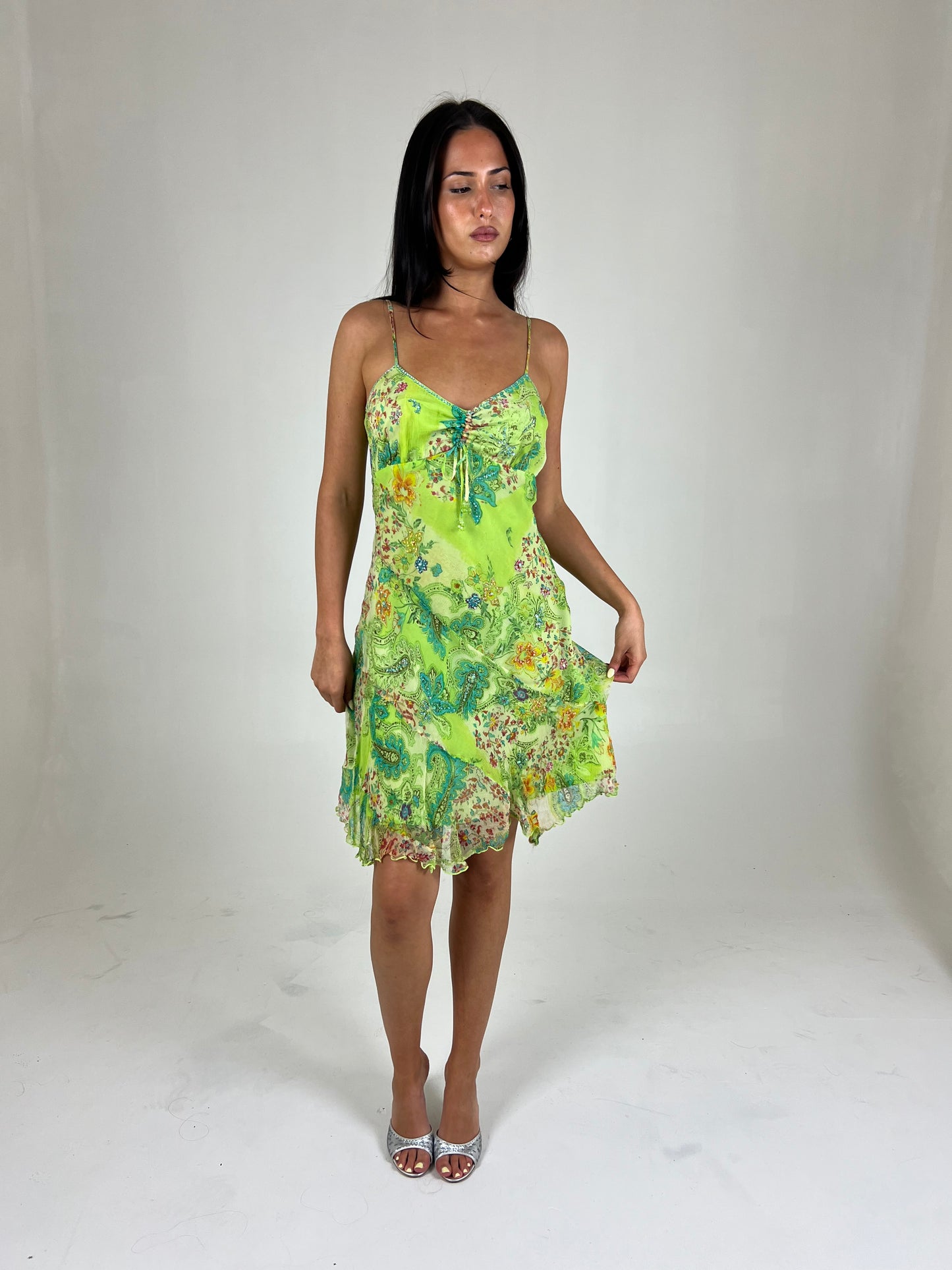 Rene Derhy Beaded Midi Dress