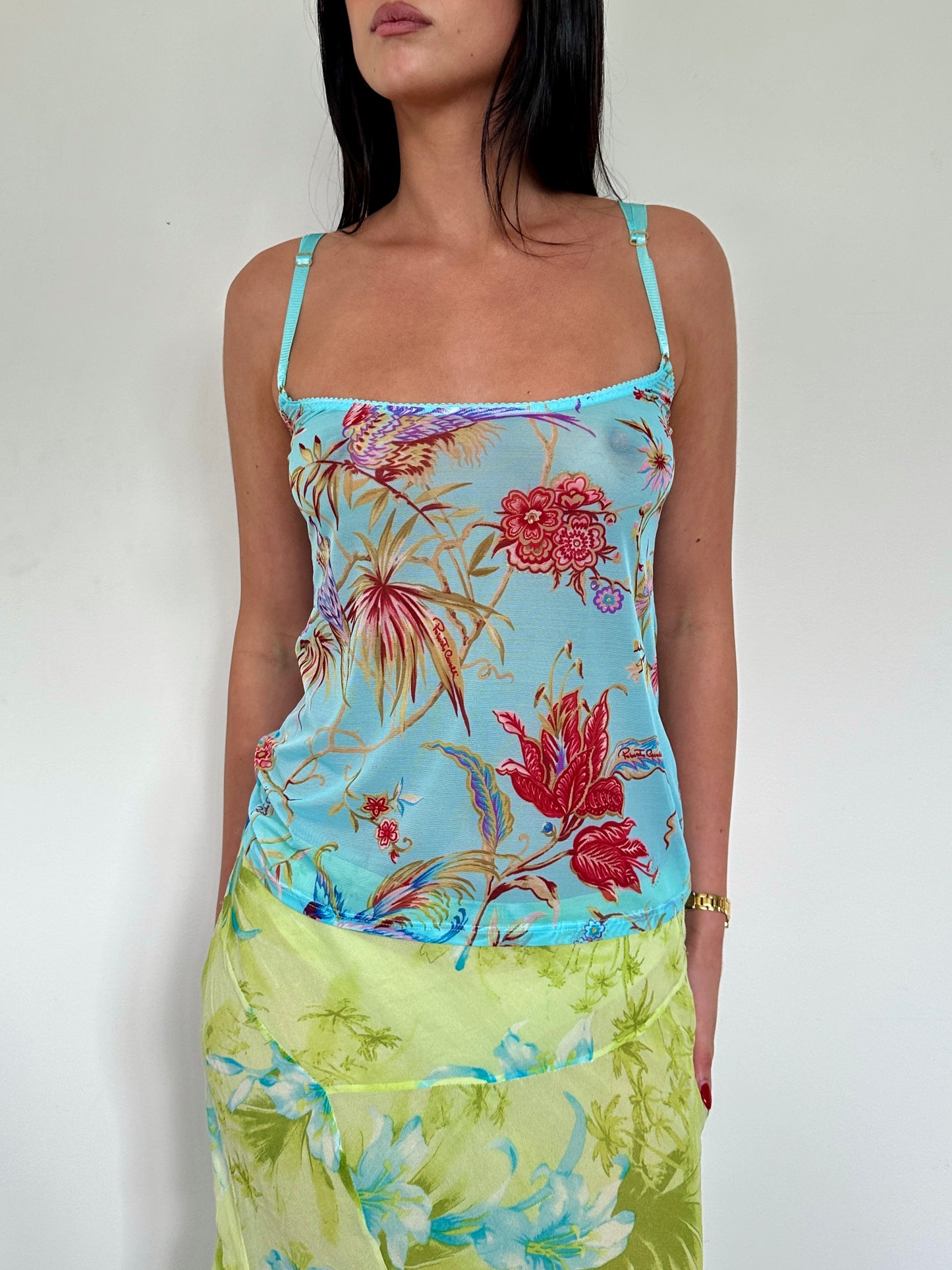 Roberto Cavalli Mesh Cami