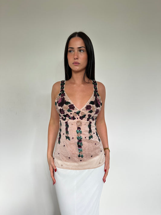 Hand Embroidered Cami