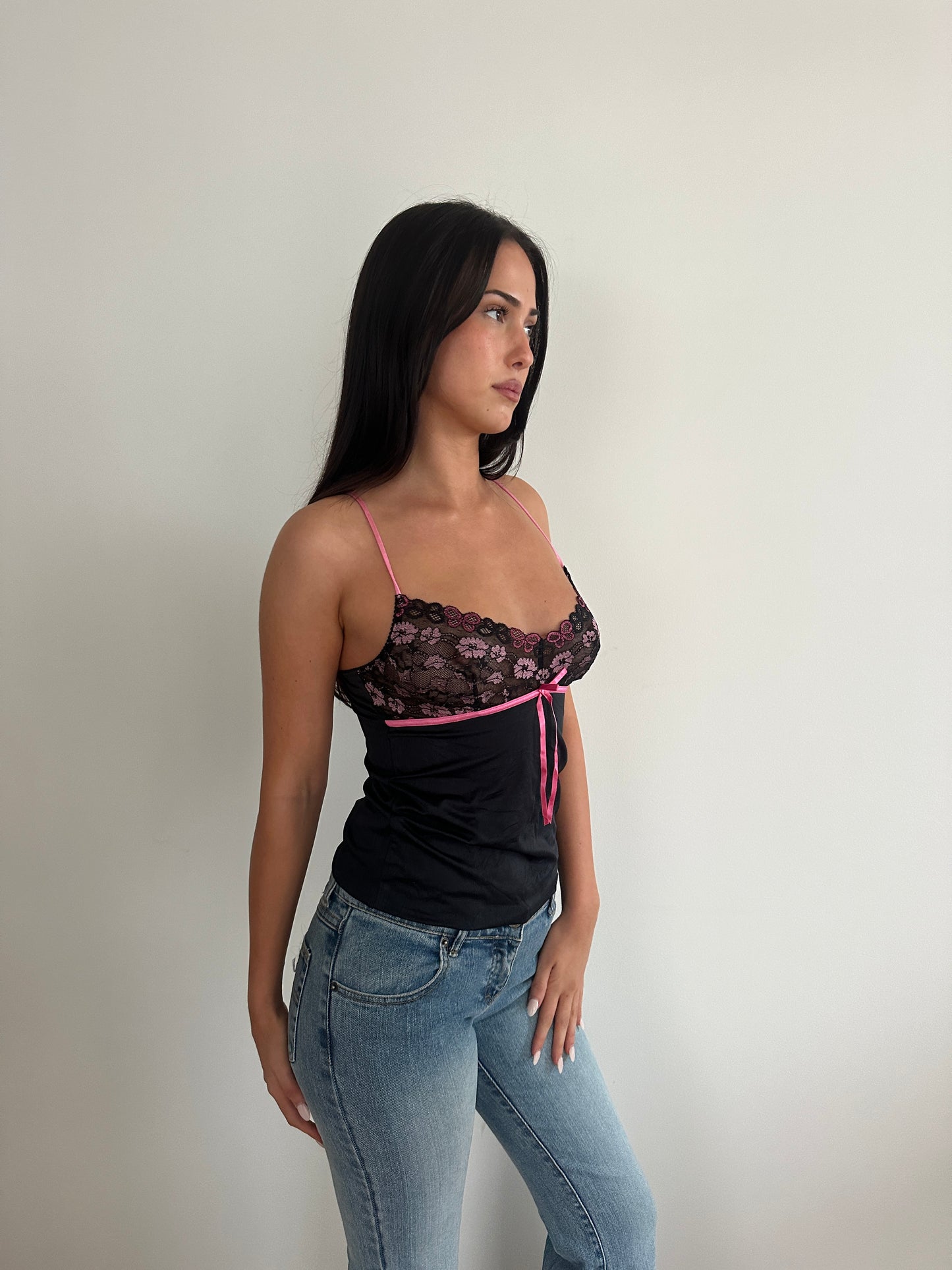 Pink Lace Cami