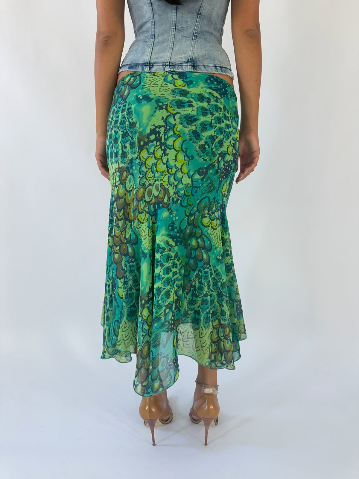 Green Midi Skirt