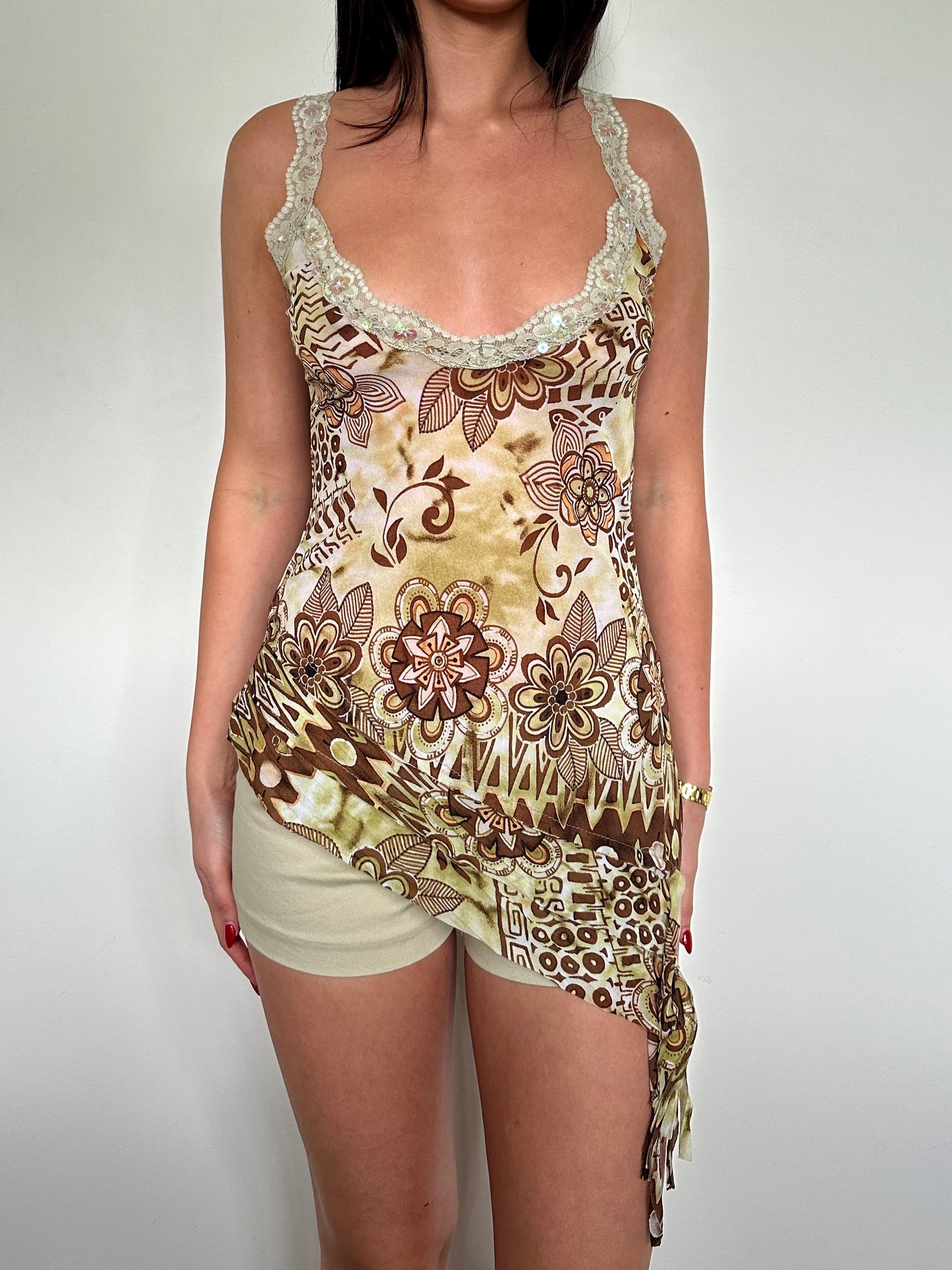 Asym Floral Cami