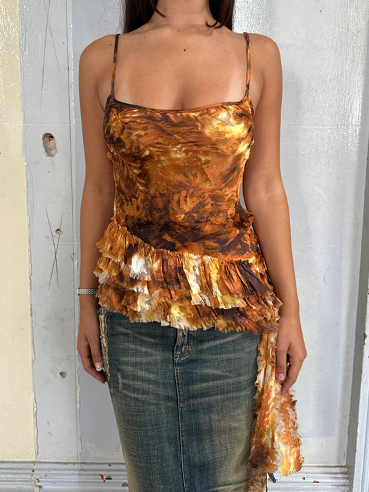 Asym Orange Cami