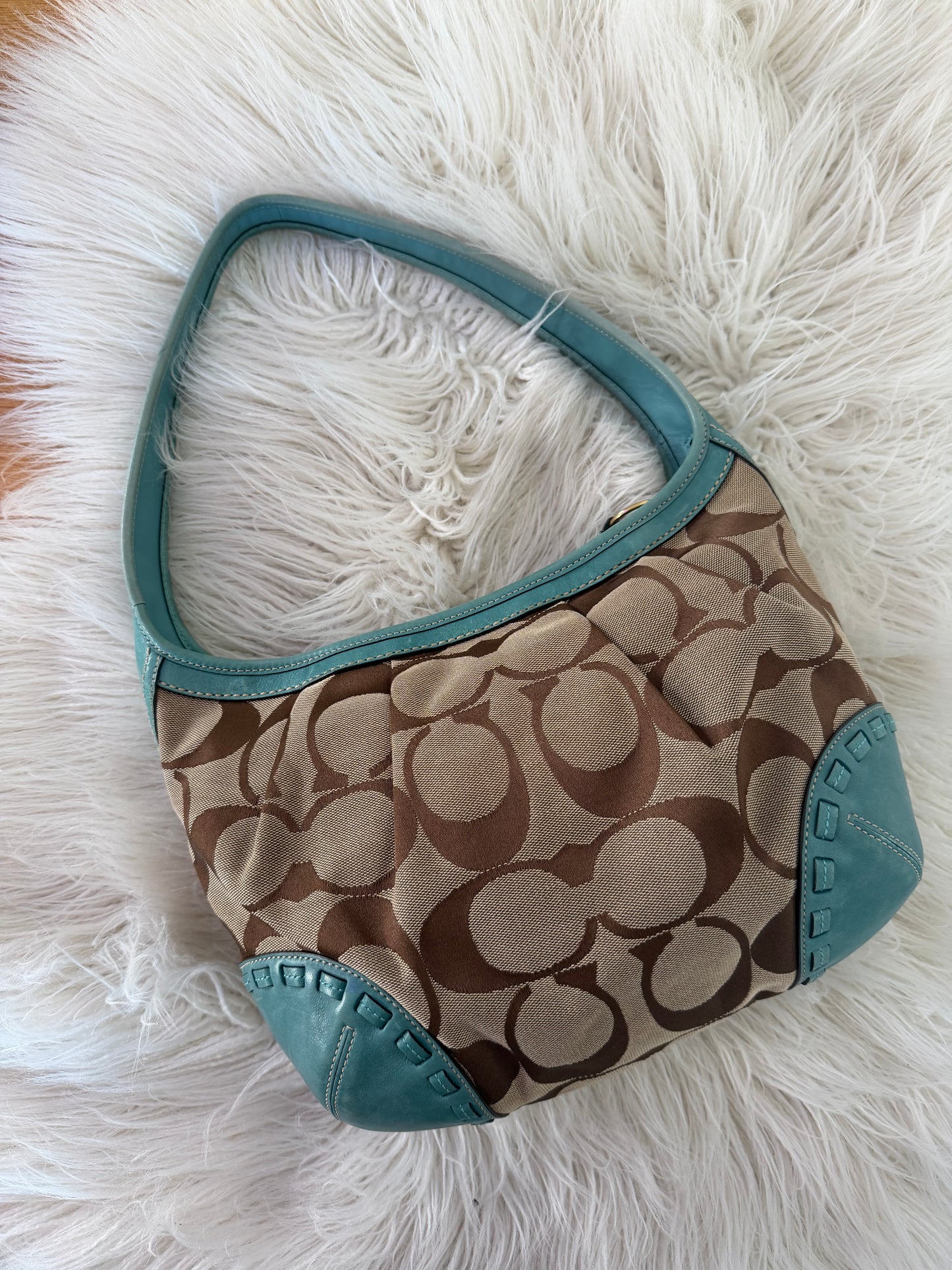 Coach Teal Ergo Shoulder Bag
