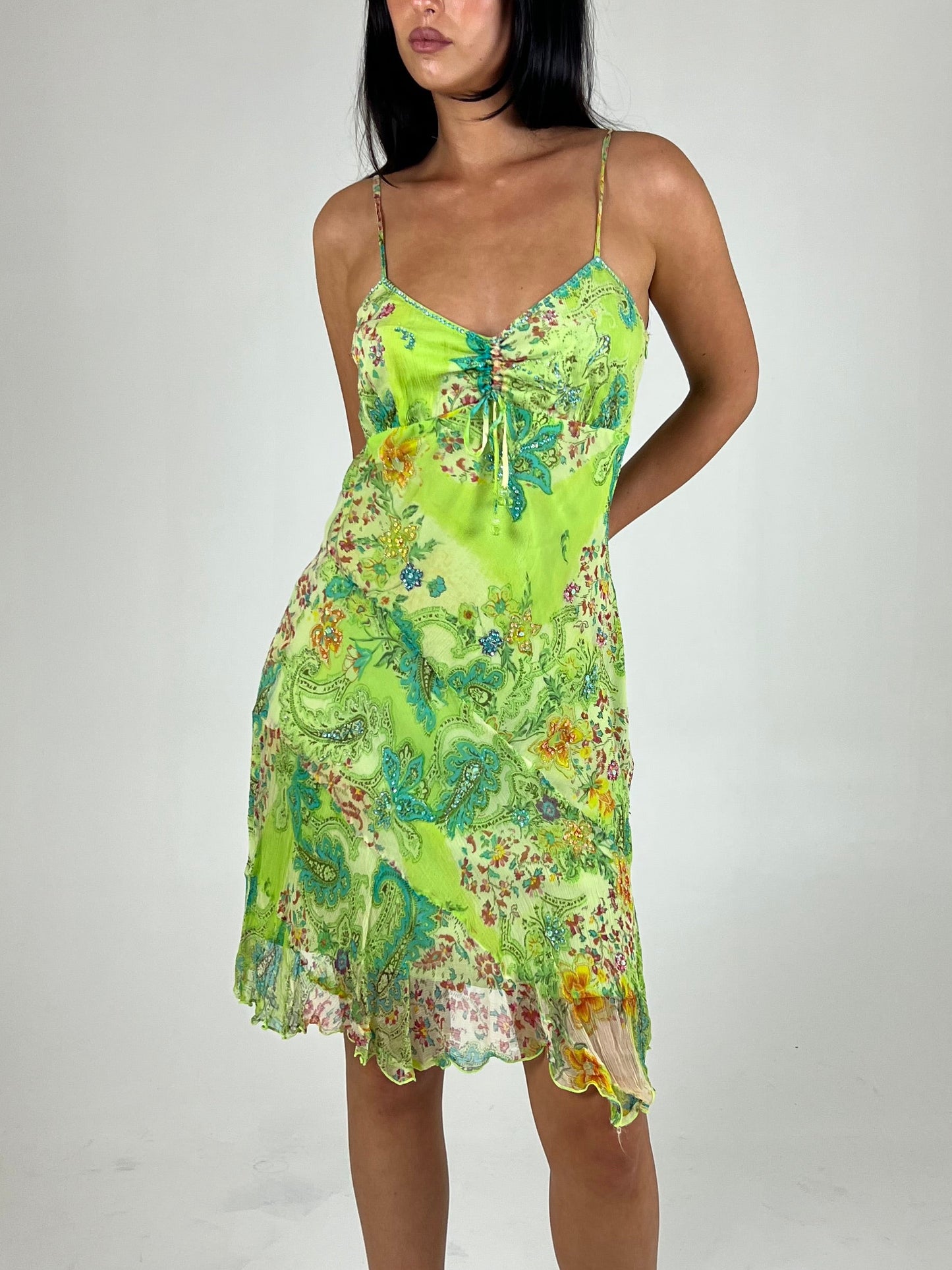 Rene Derhy Beaded Midi Dress