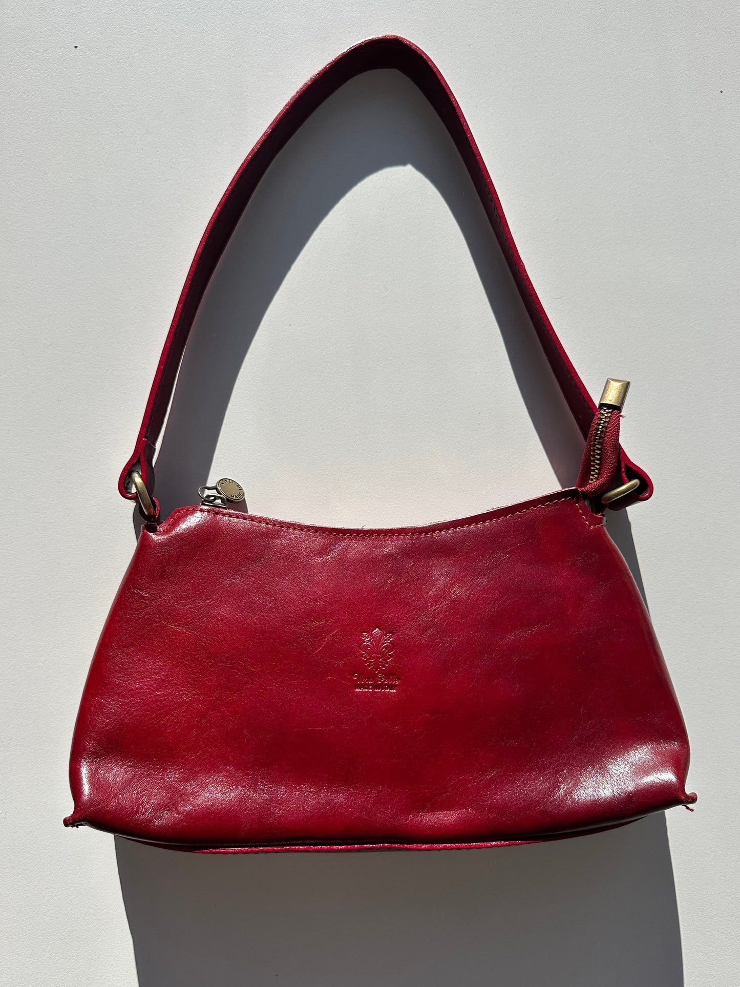 Italian Leather Cherry Bag