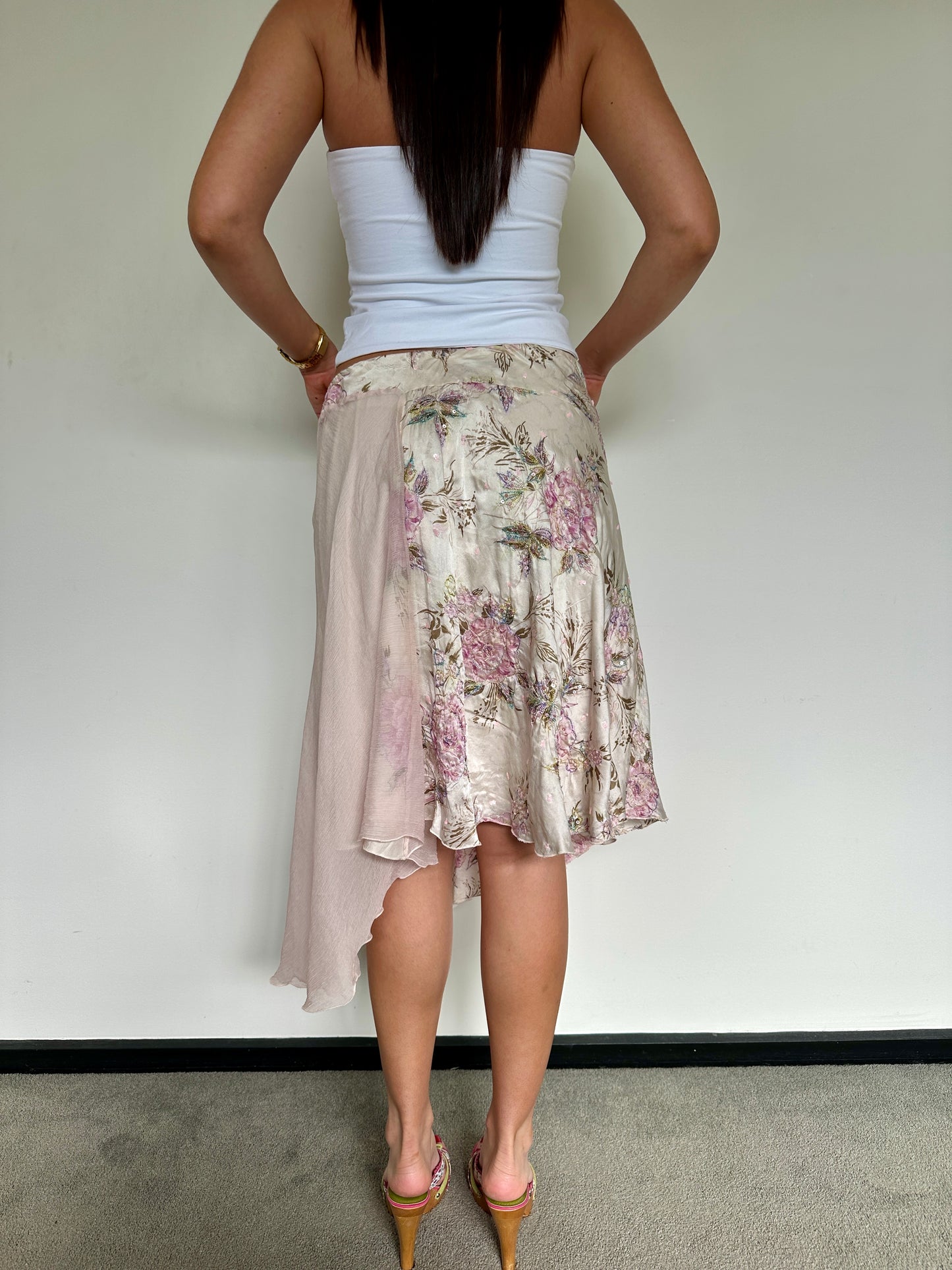 Italian Beaded Midi Skirt