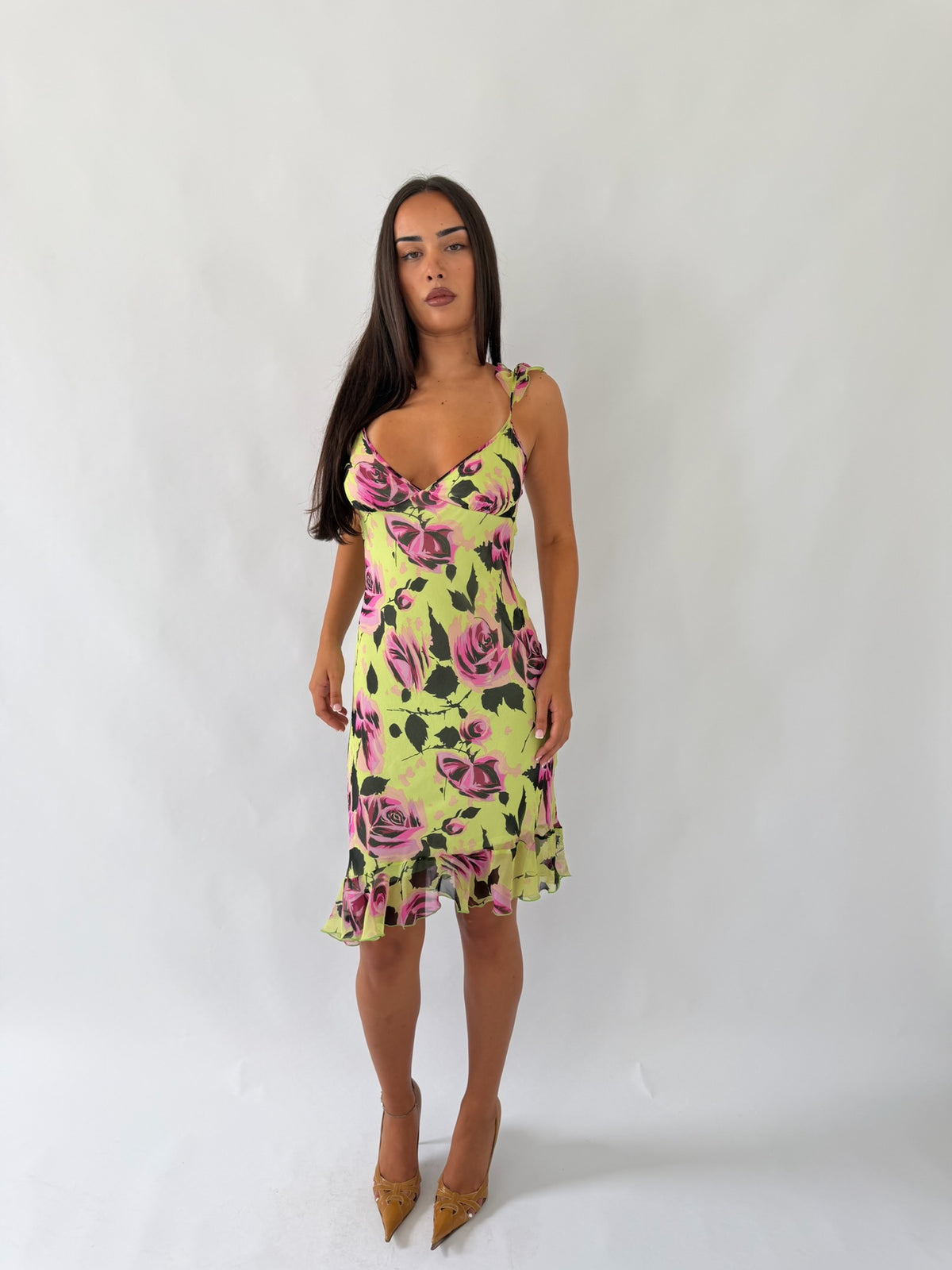 Silk Betsey Johnson Floral Midi