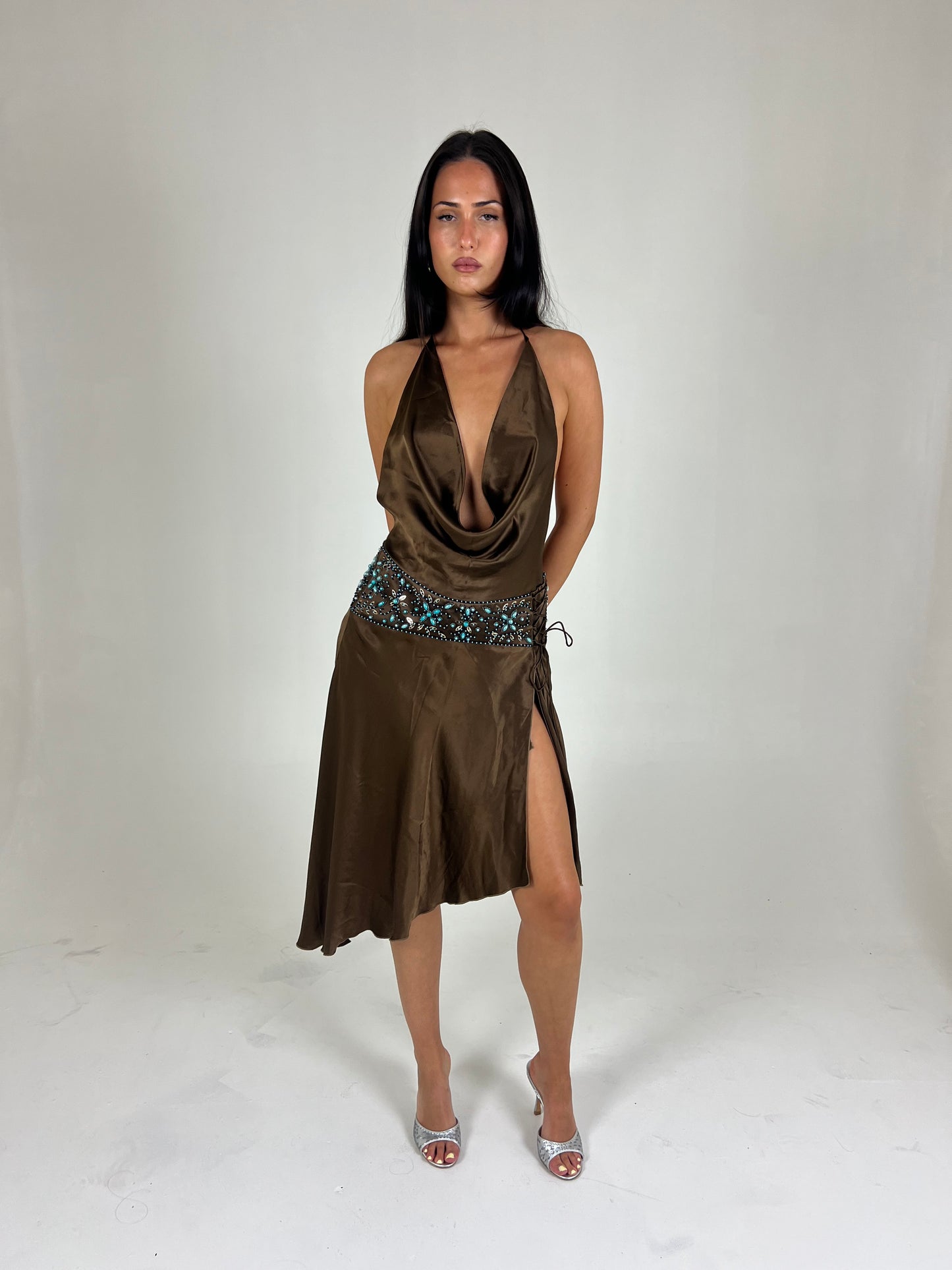 Silk Backless Dress