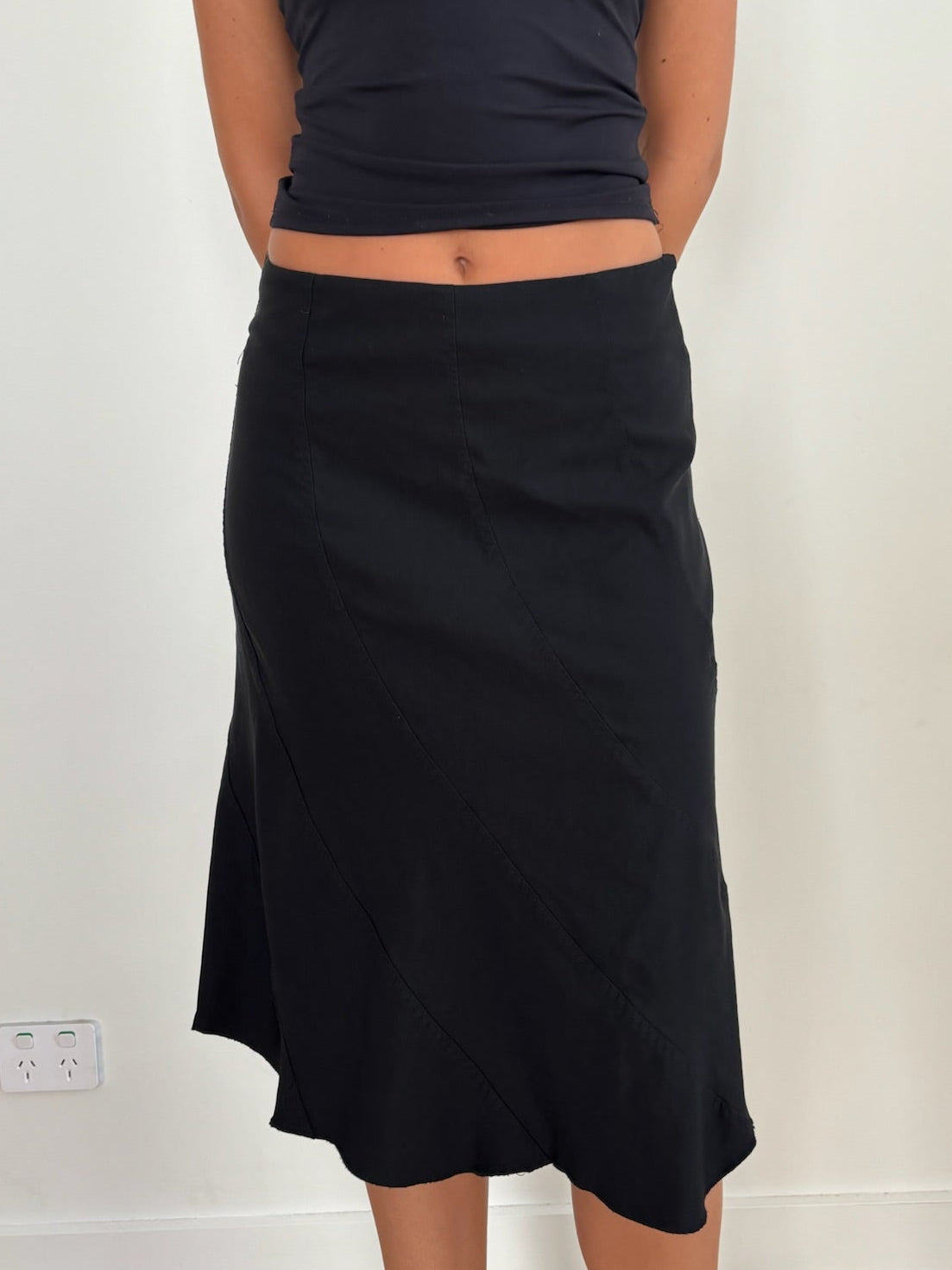 Black Midi Skirt