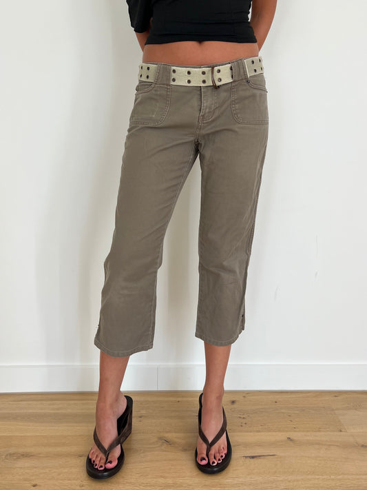 Khaki Capris
