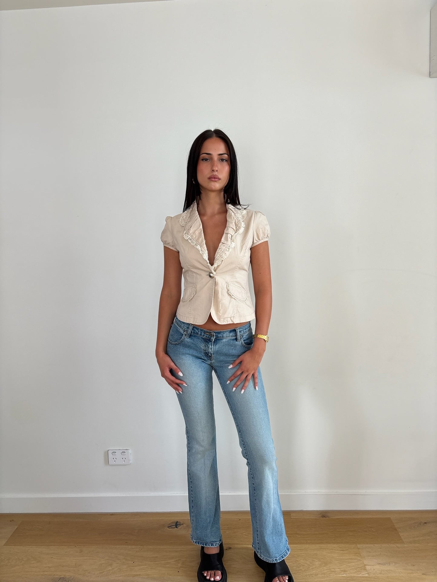 Cream Blouse