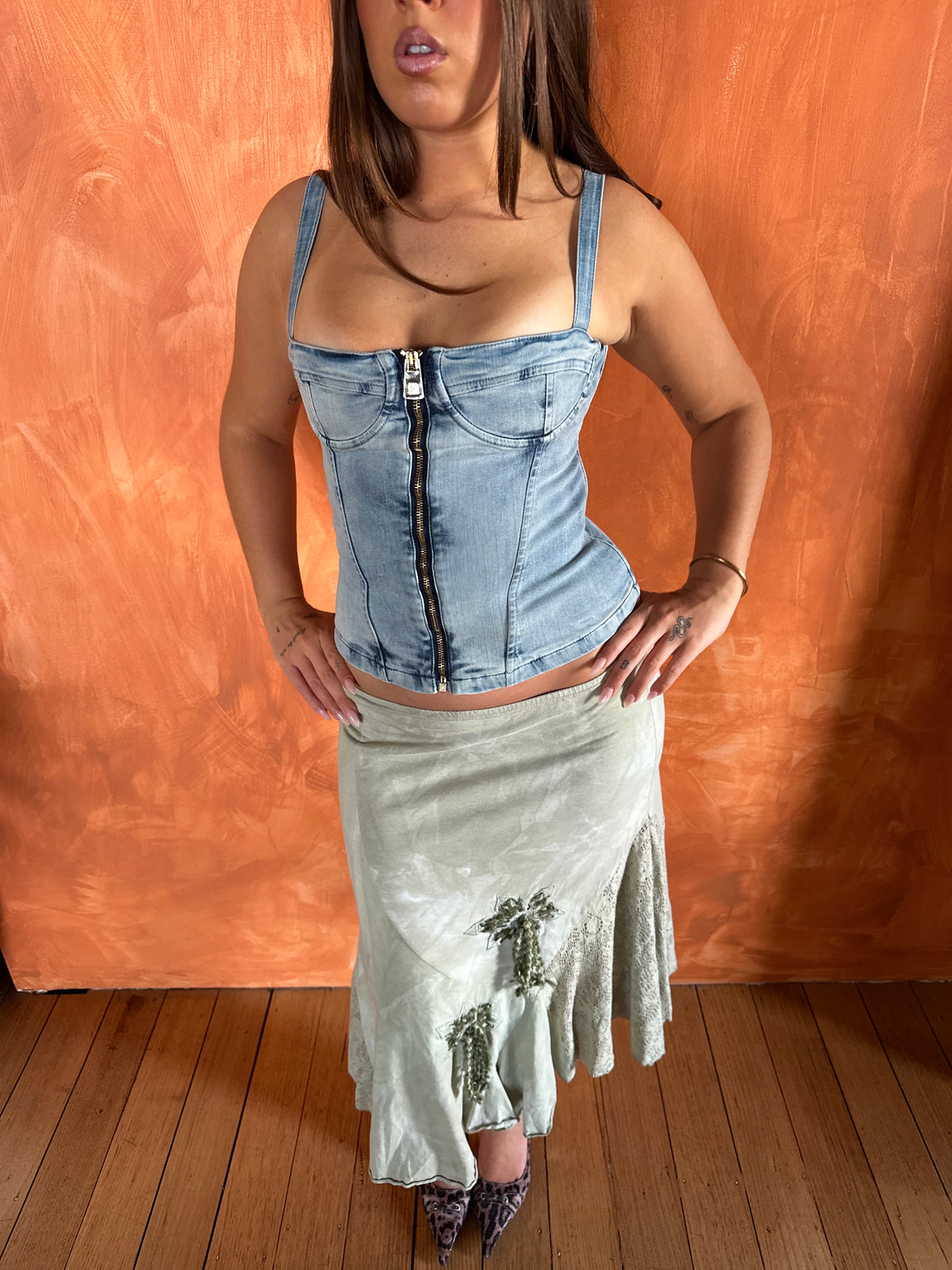 Italian Denim Corset