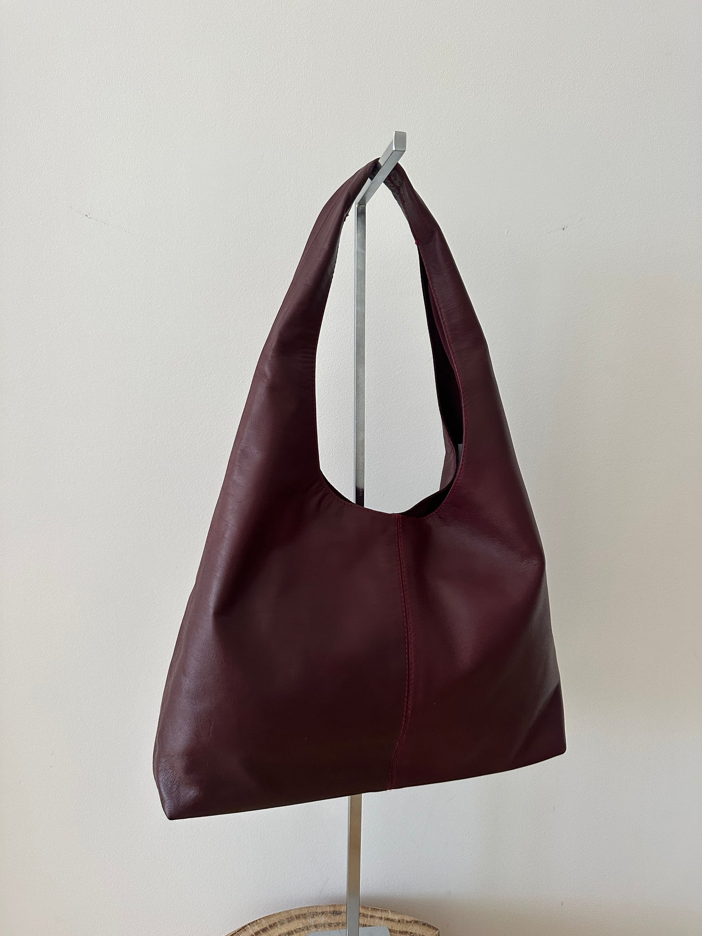 Cherry Red Leather Bag