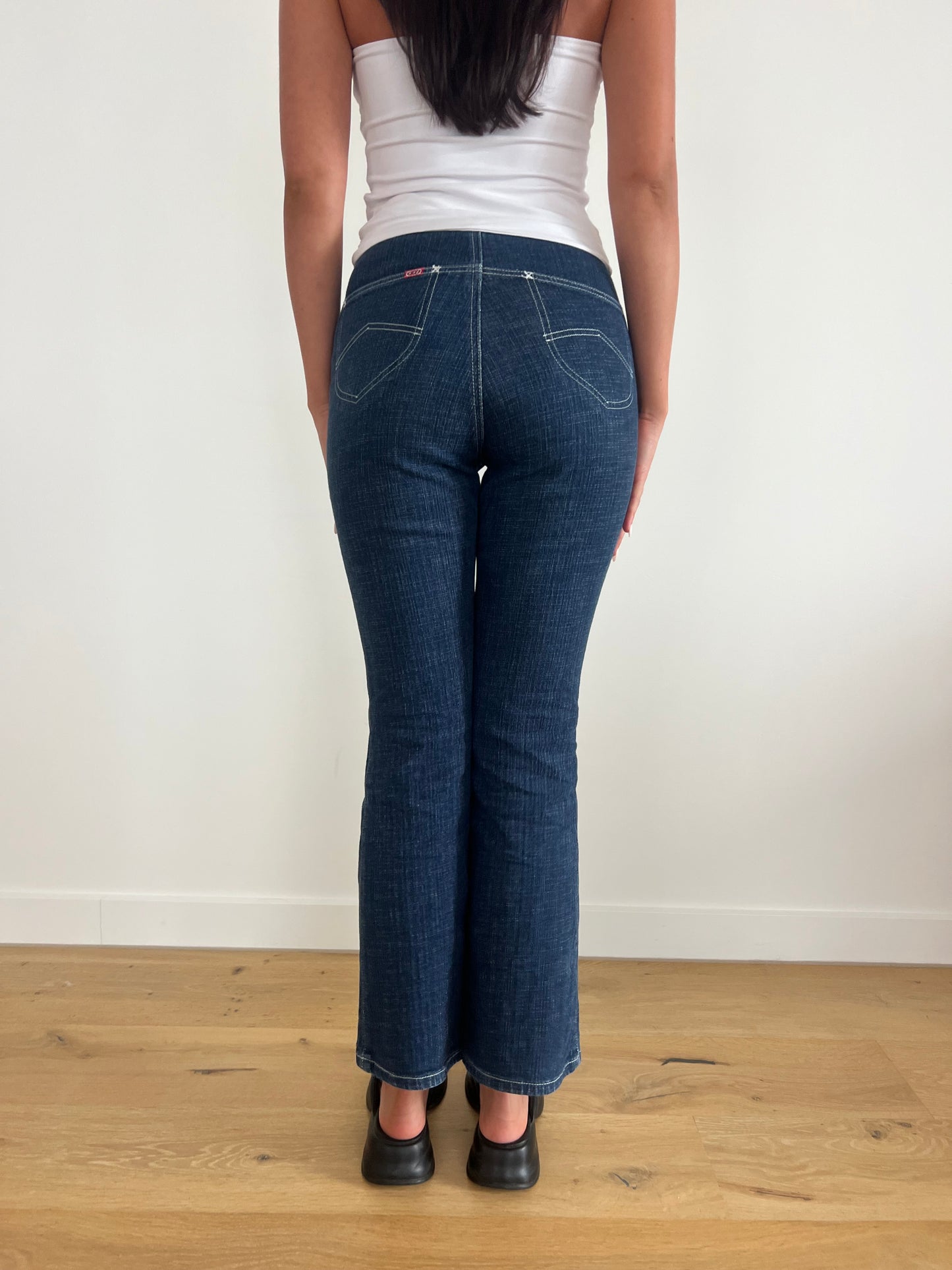 Lace Up Star Jeans