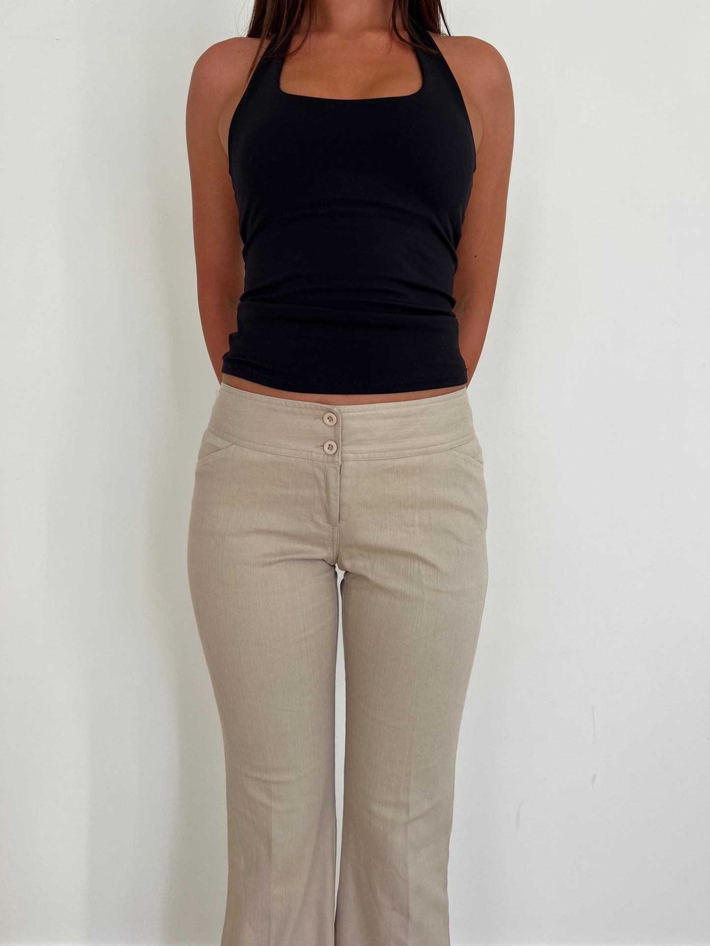 Low Rise Flare Pants