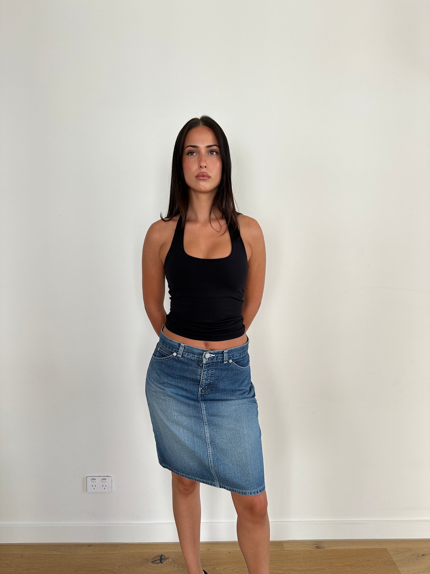 Levis Denim Midi Skirt