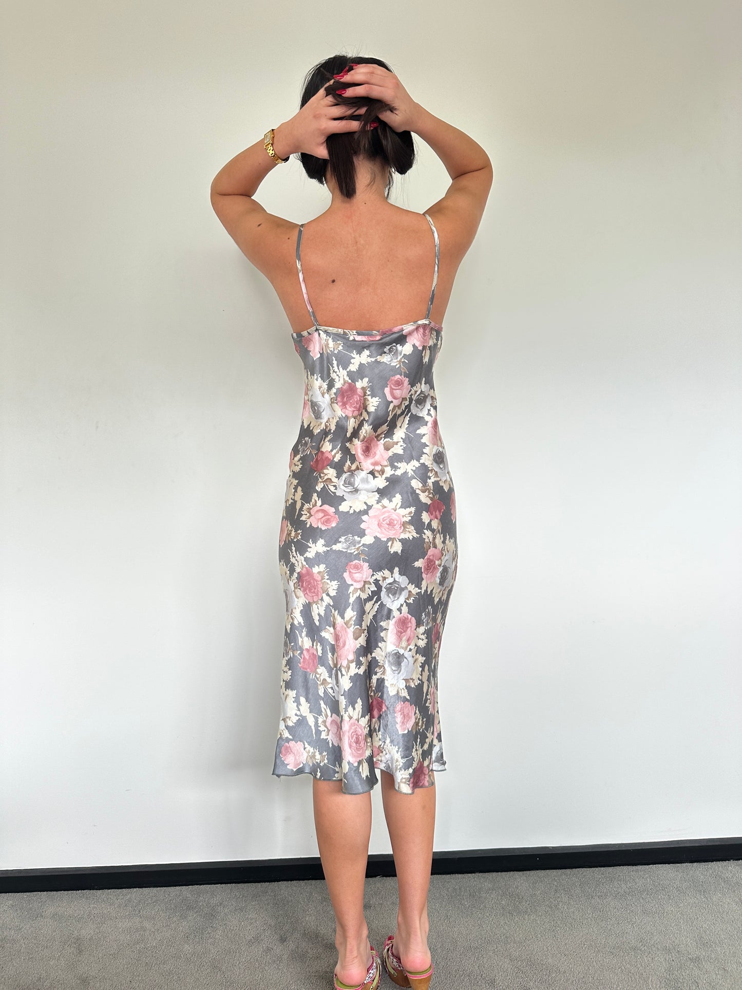 Italian Floral Midi Dress